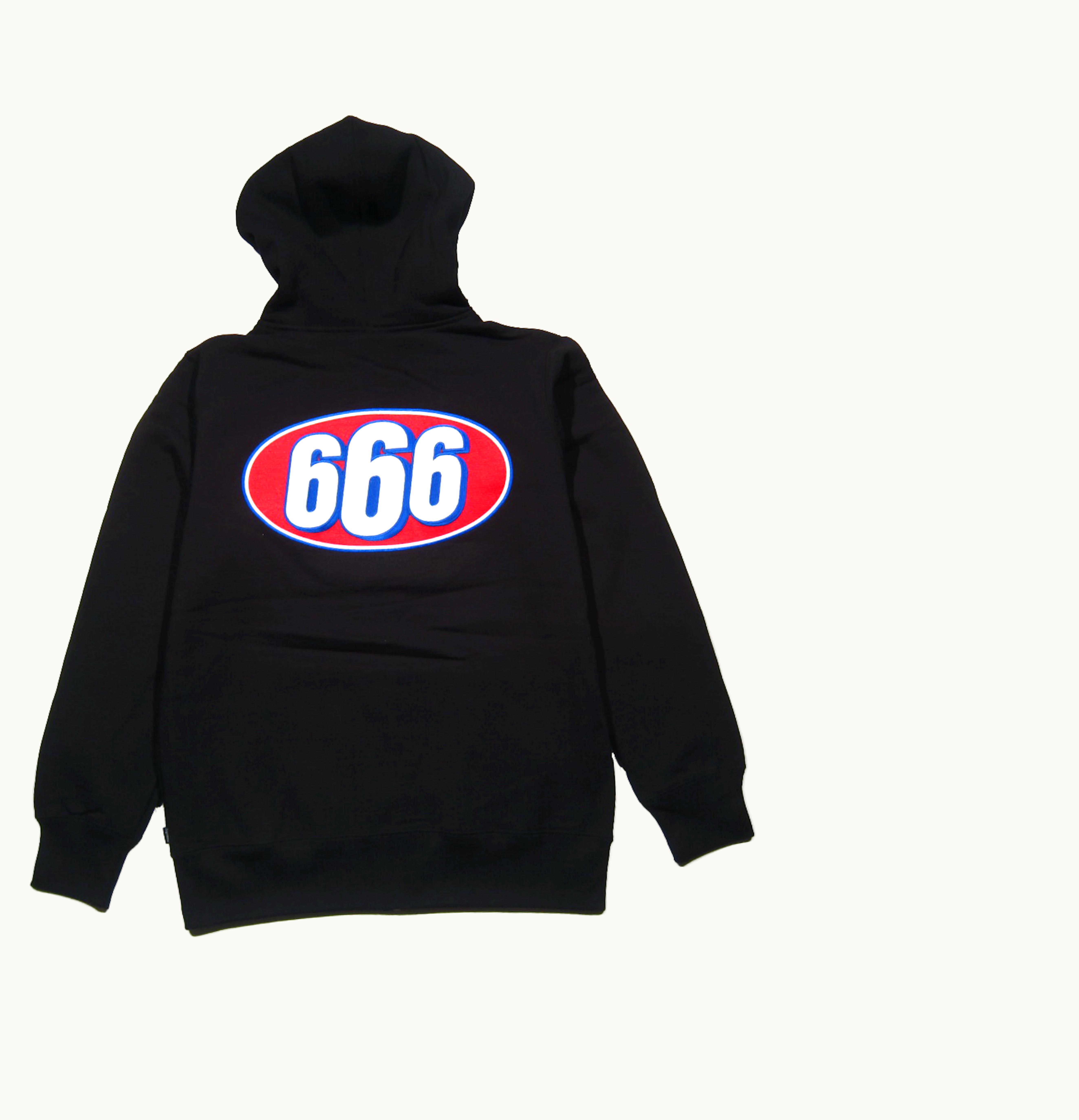 Supreme Supreme 666 Zip Up Hooded Sweatshirt Black