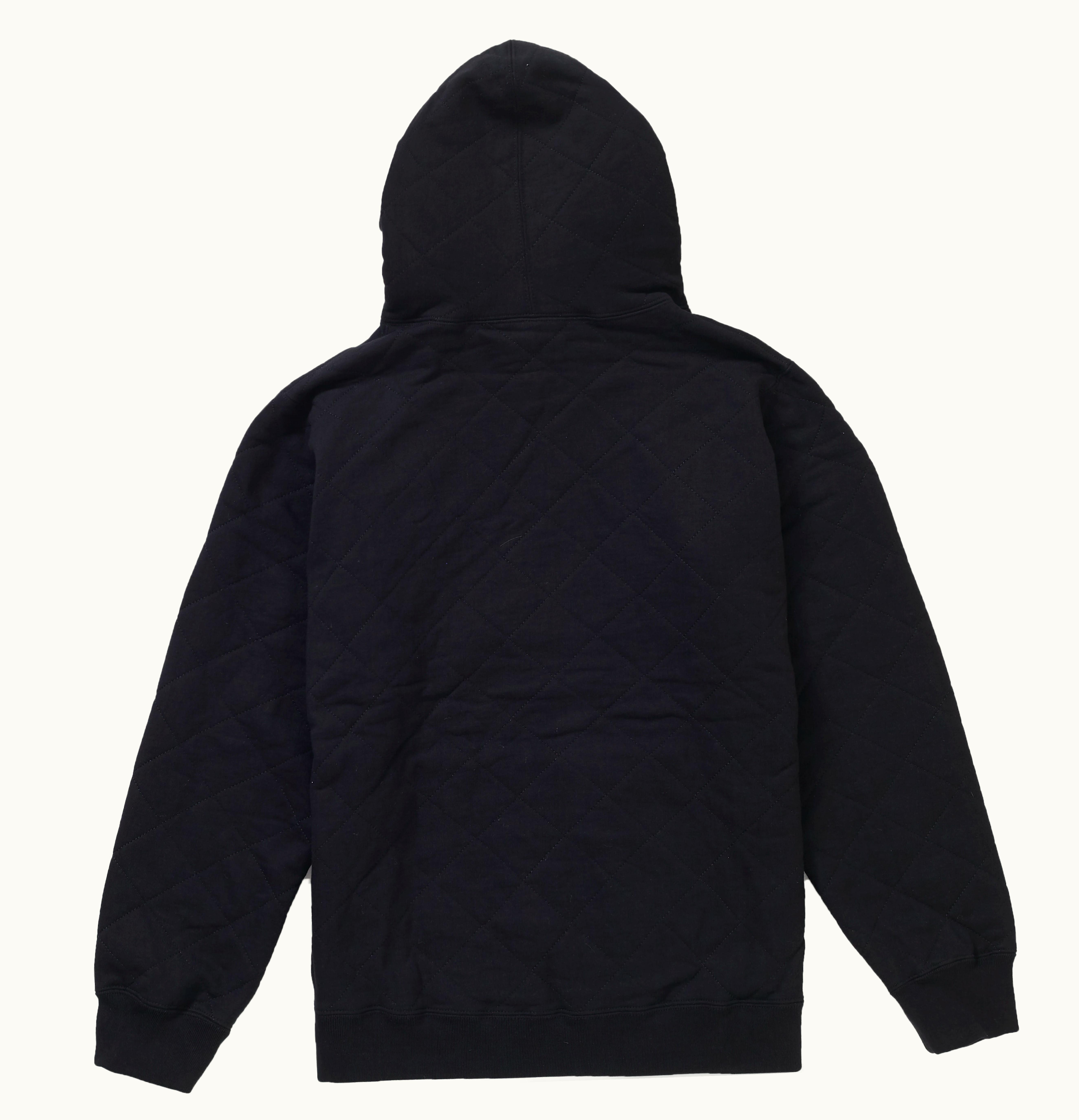 Supreme Supreme Quilted Hooded Sweatshirt Black