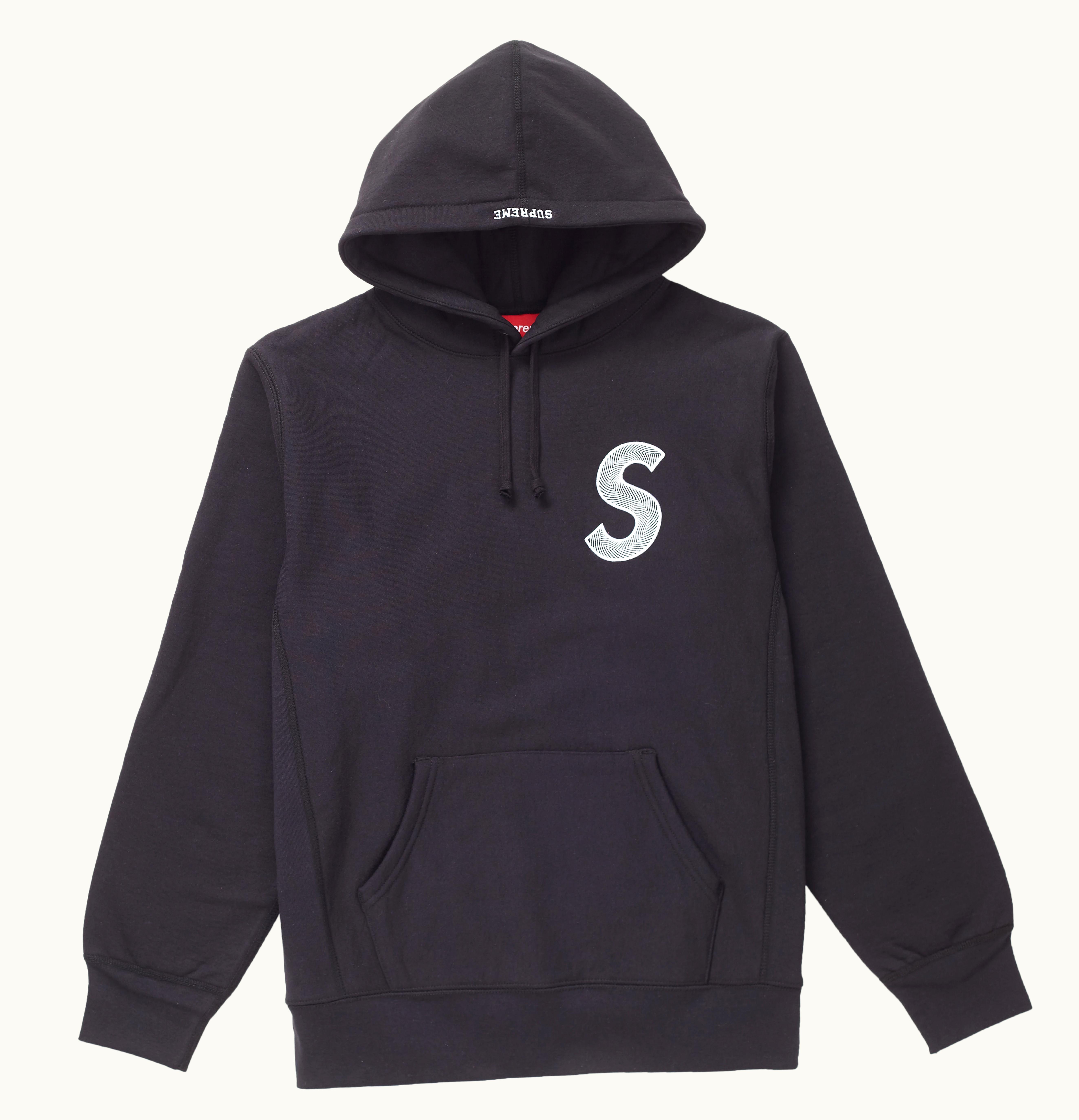 Supreme Supreme S Logo Hooded Sweatshirt FW18 Black