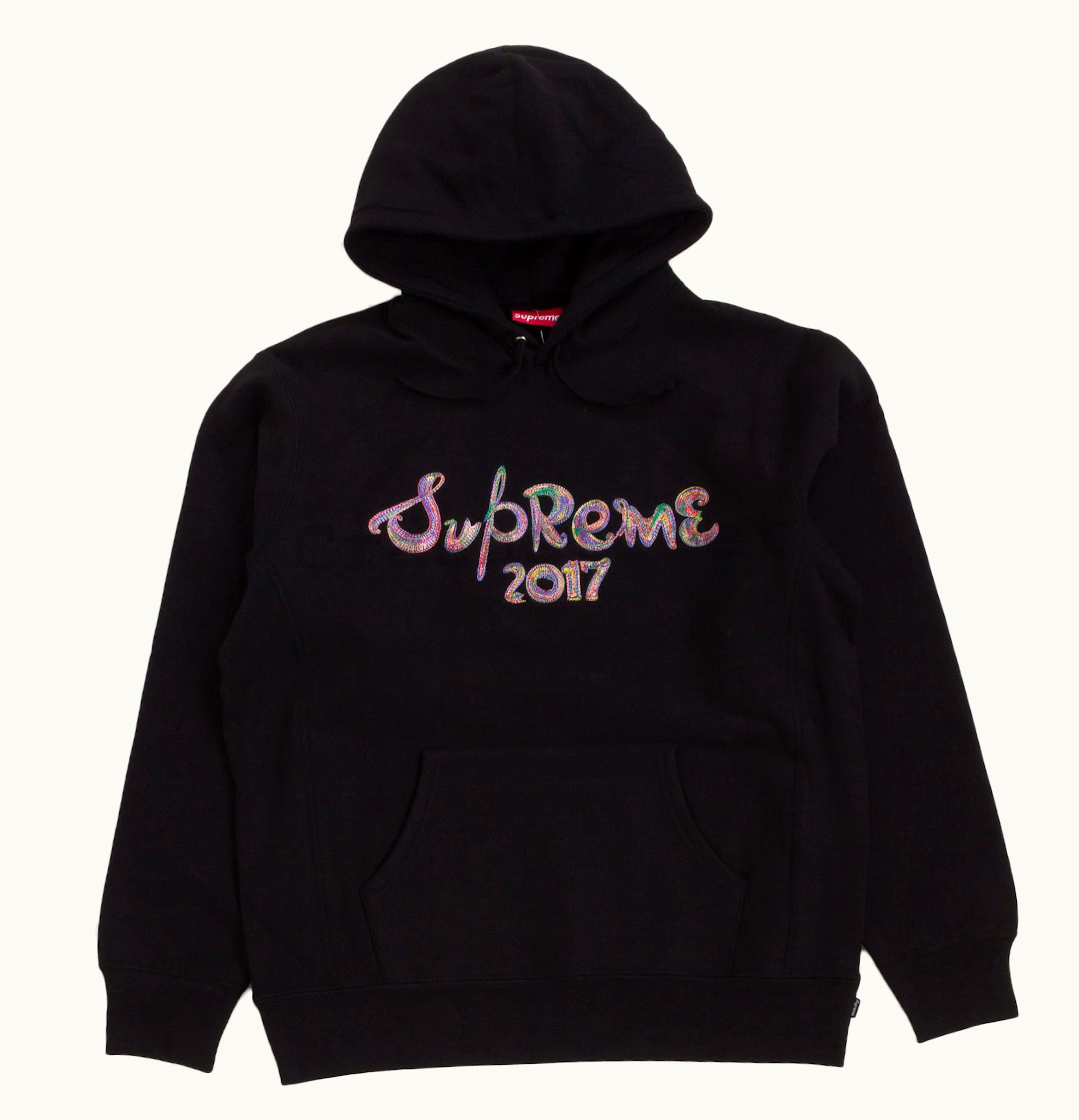Supreme Supreme Brush Logo Hoodie Black