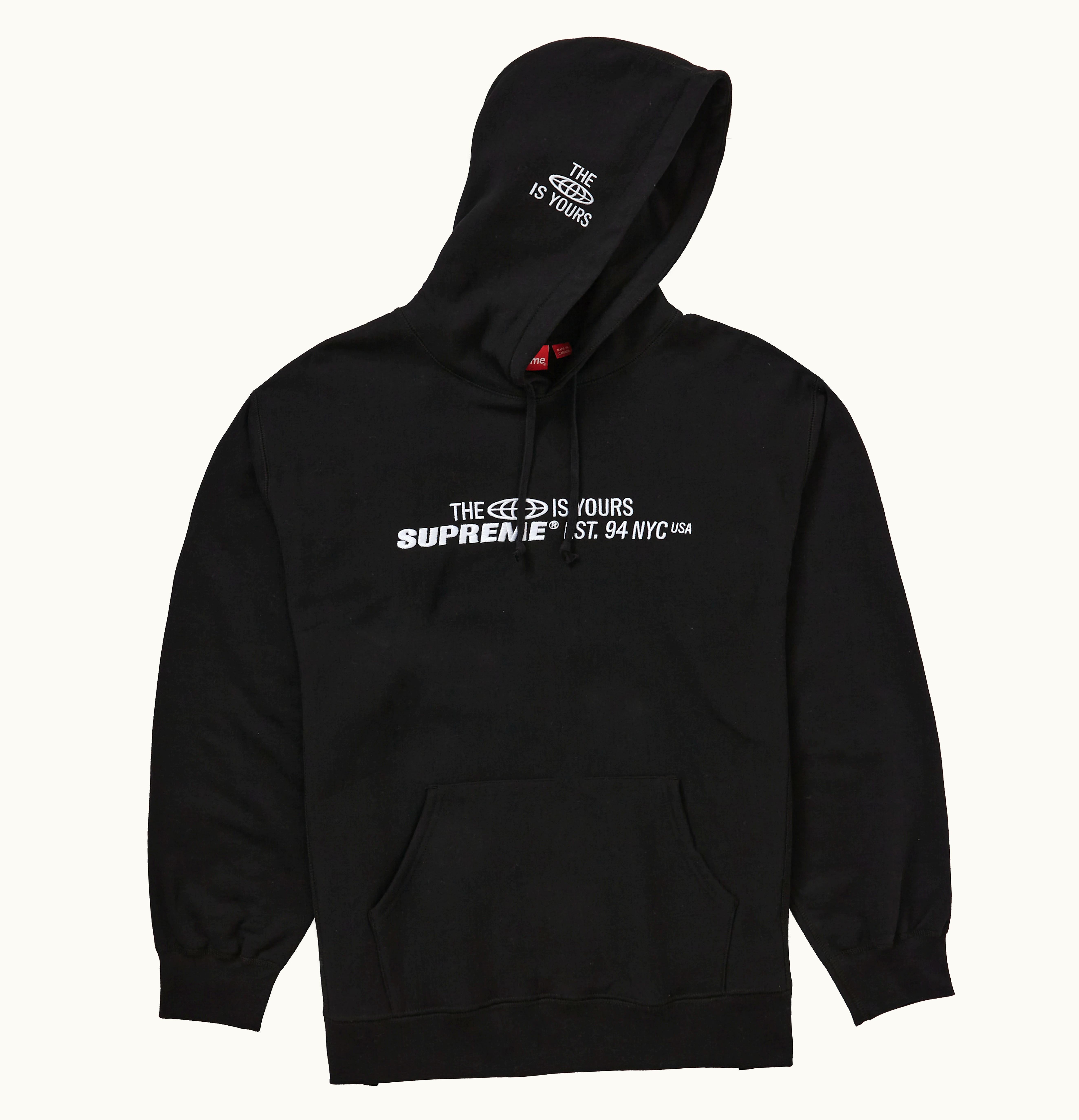 Supreme Supreme World Is Yours Hooded Sweatshirt Black