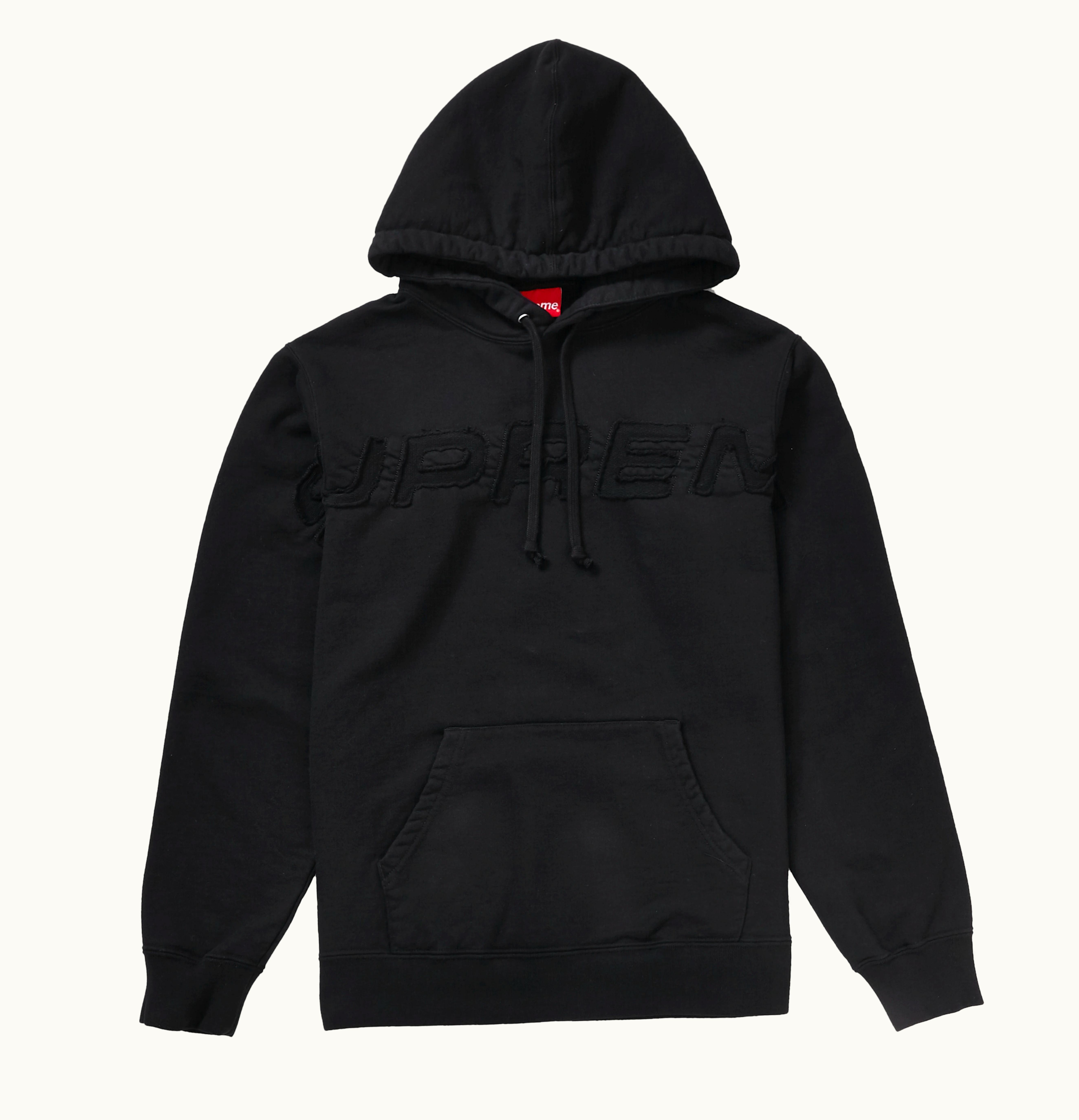 Supreme Supreme Set In Logo Hooded Sweatshirt Black