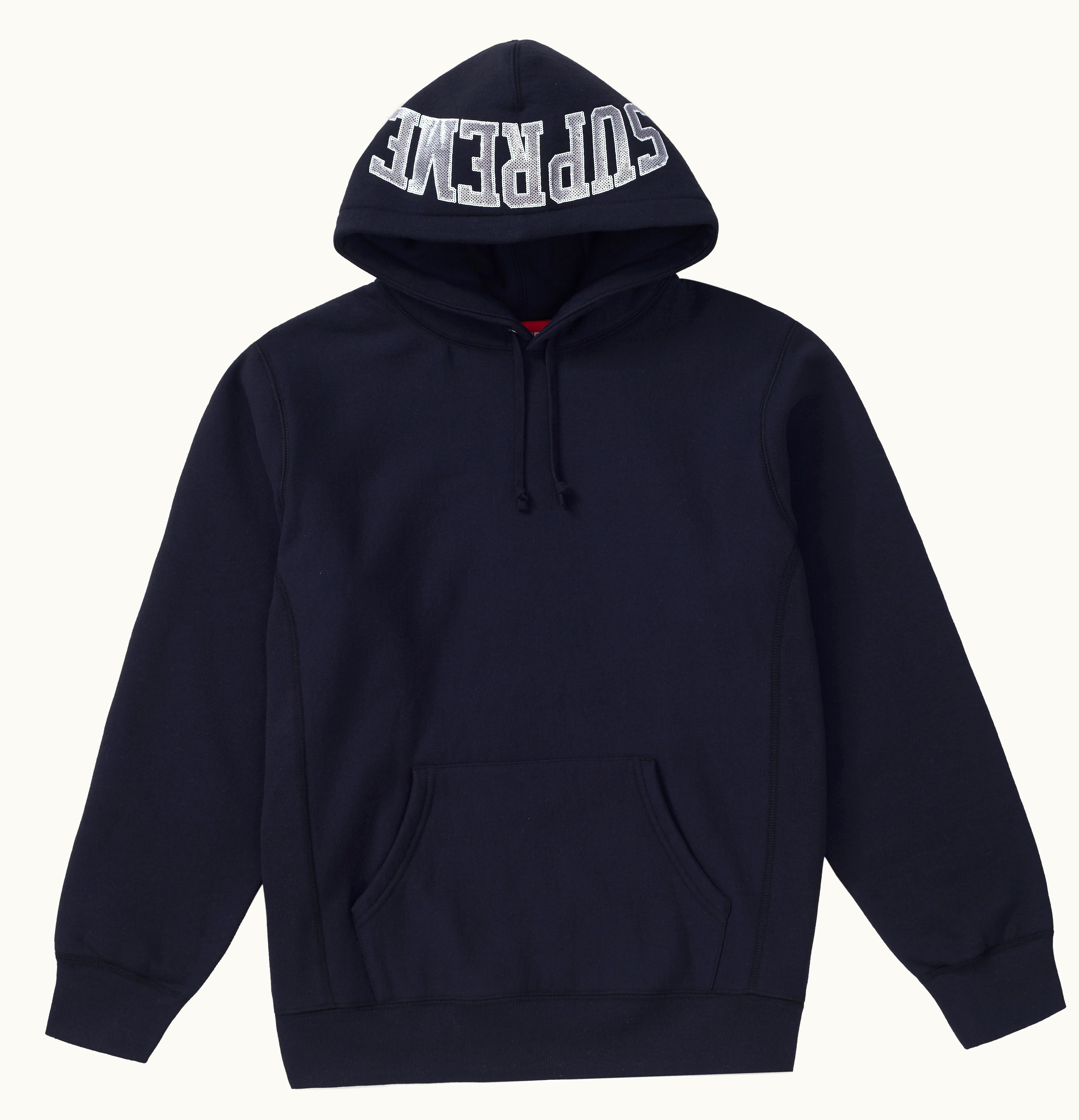 Supreme Supreme Sequin Arc Hooded Sweatshirt Black