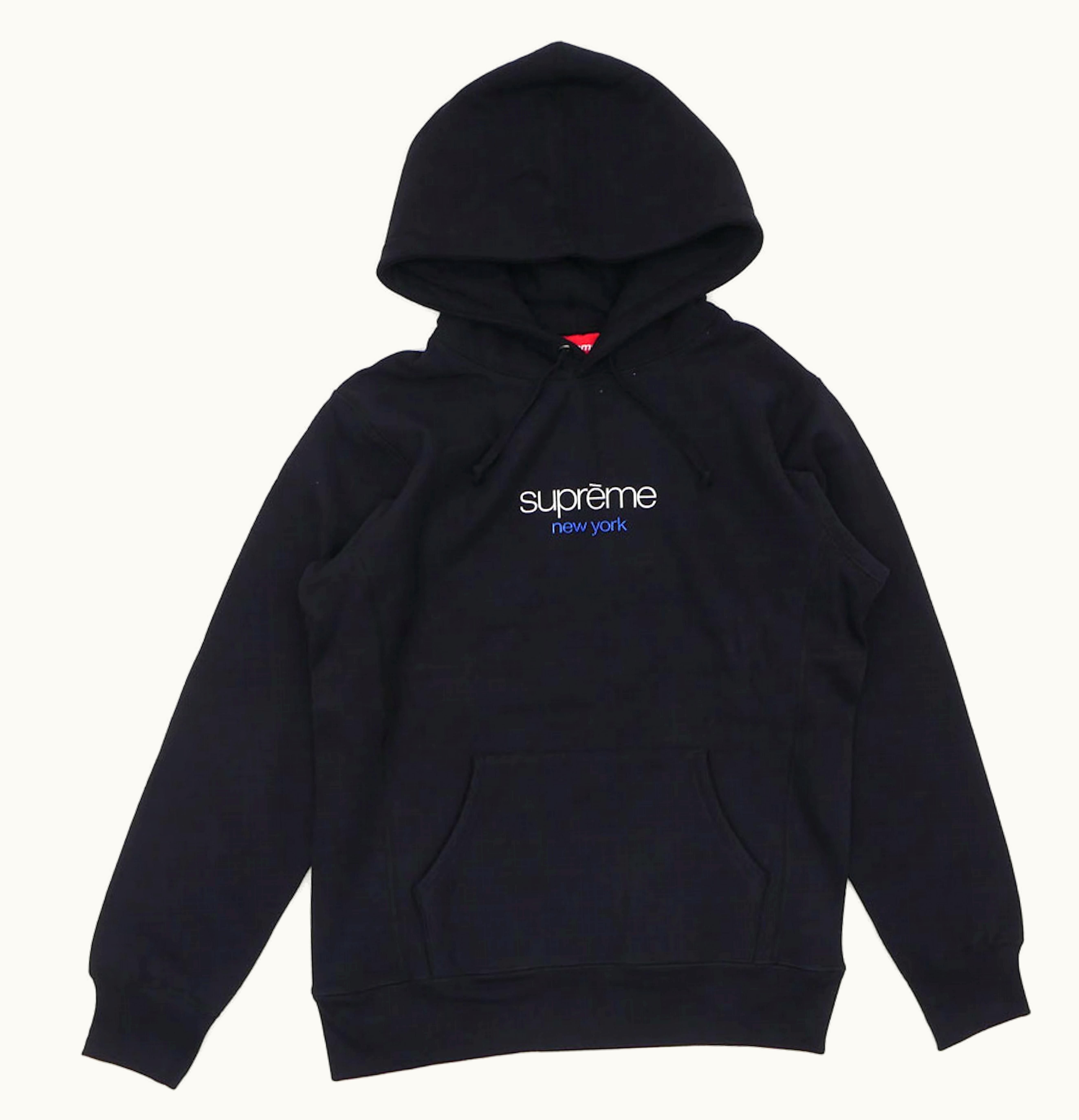 Supreme Supreme Chrome Classic Logo Hooded Sweatshirt Black
