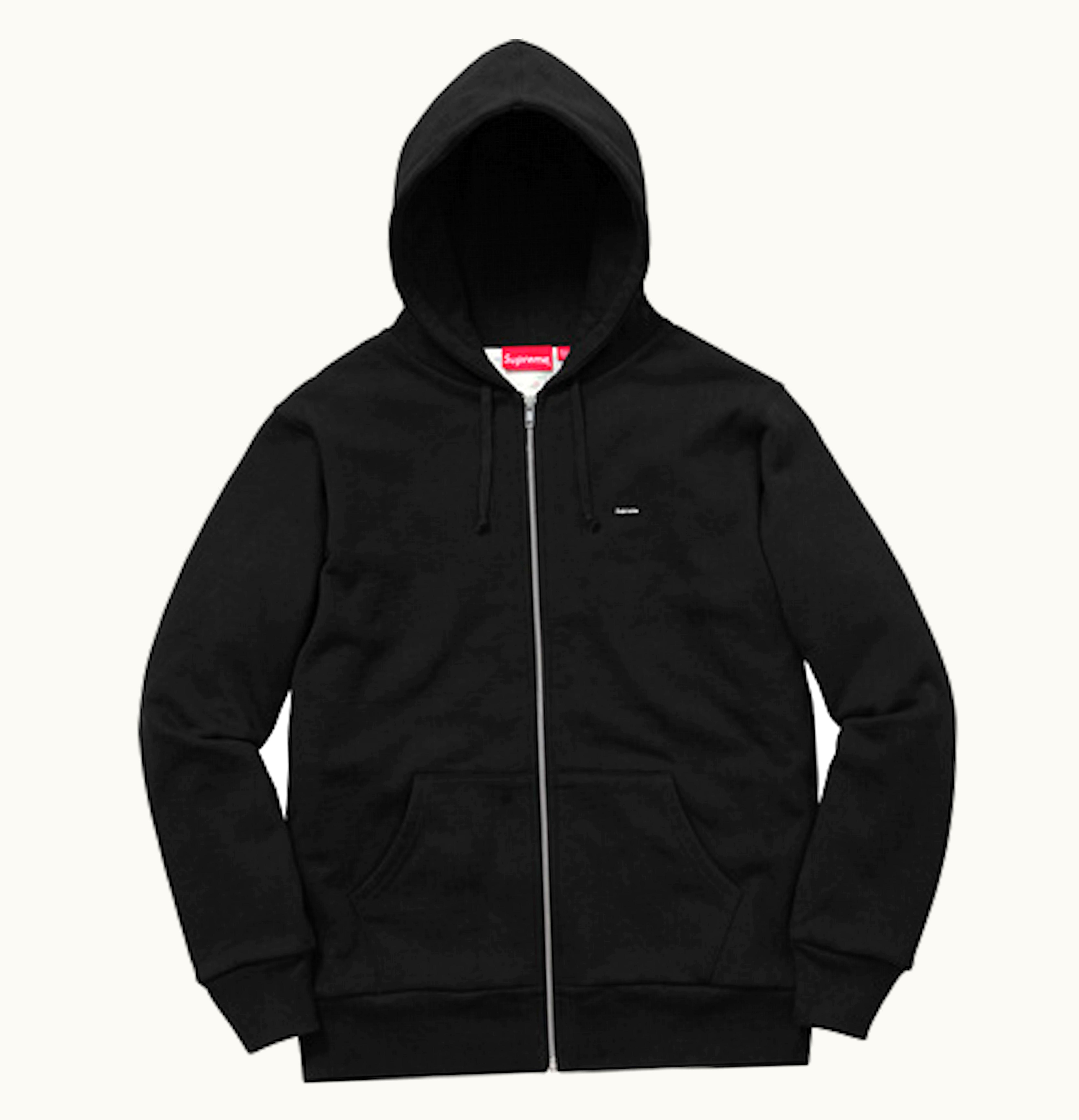 Supreme Supreme Small Box Thermal Zip Up Hoodie Black