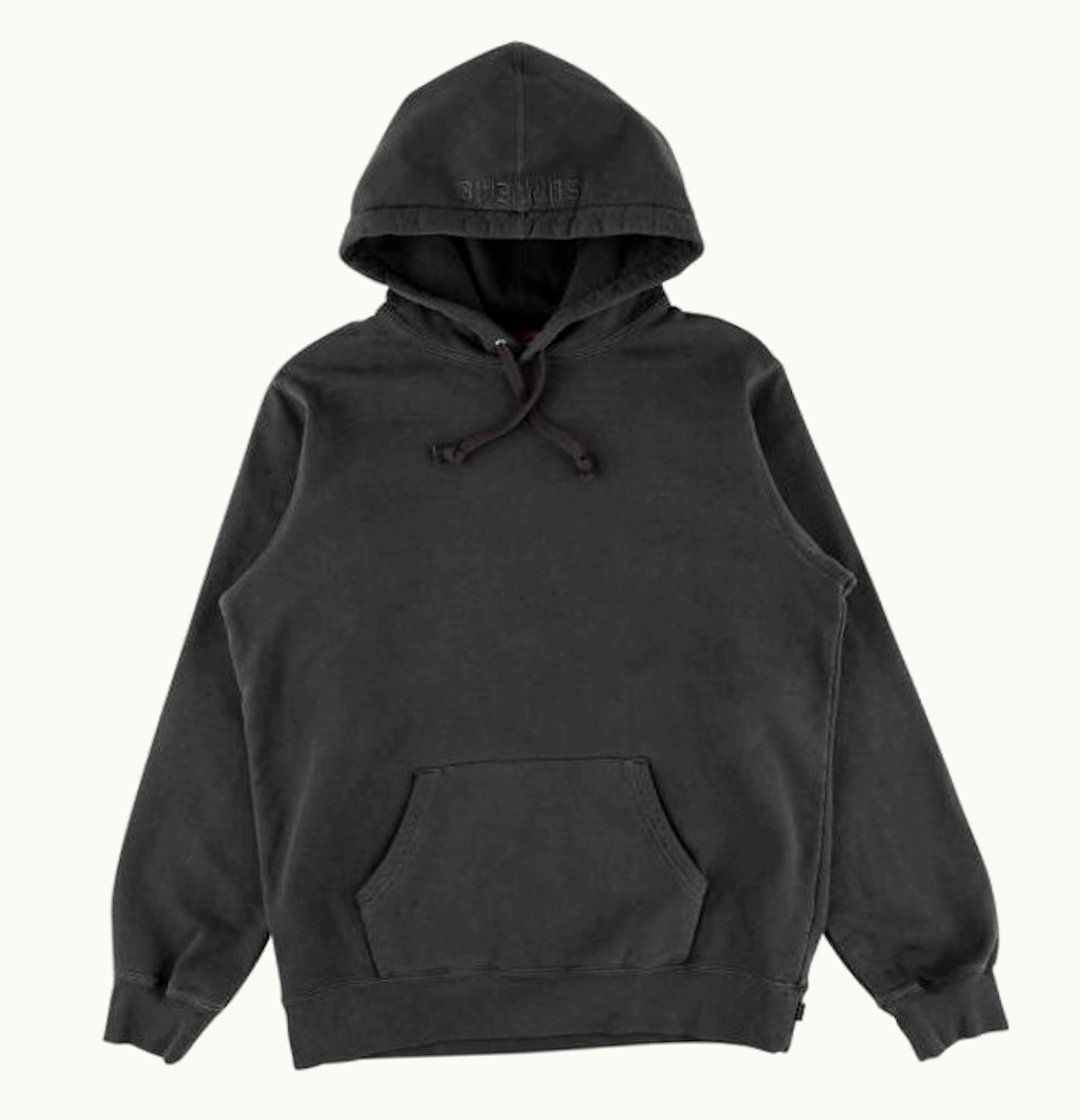Supreme Supreme Overdyed Hooded Sweatshirt Black SS18