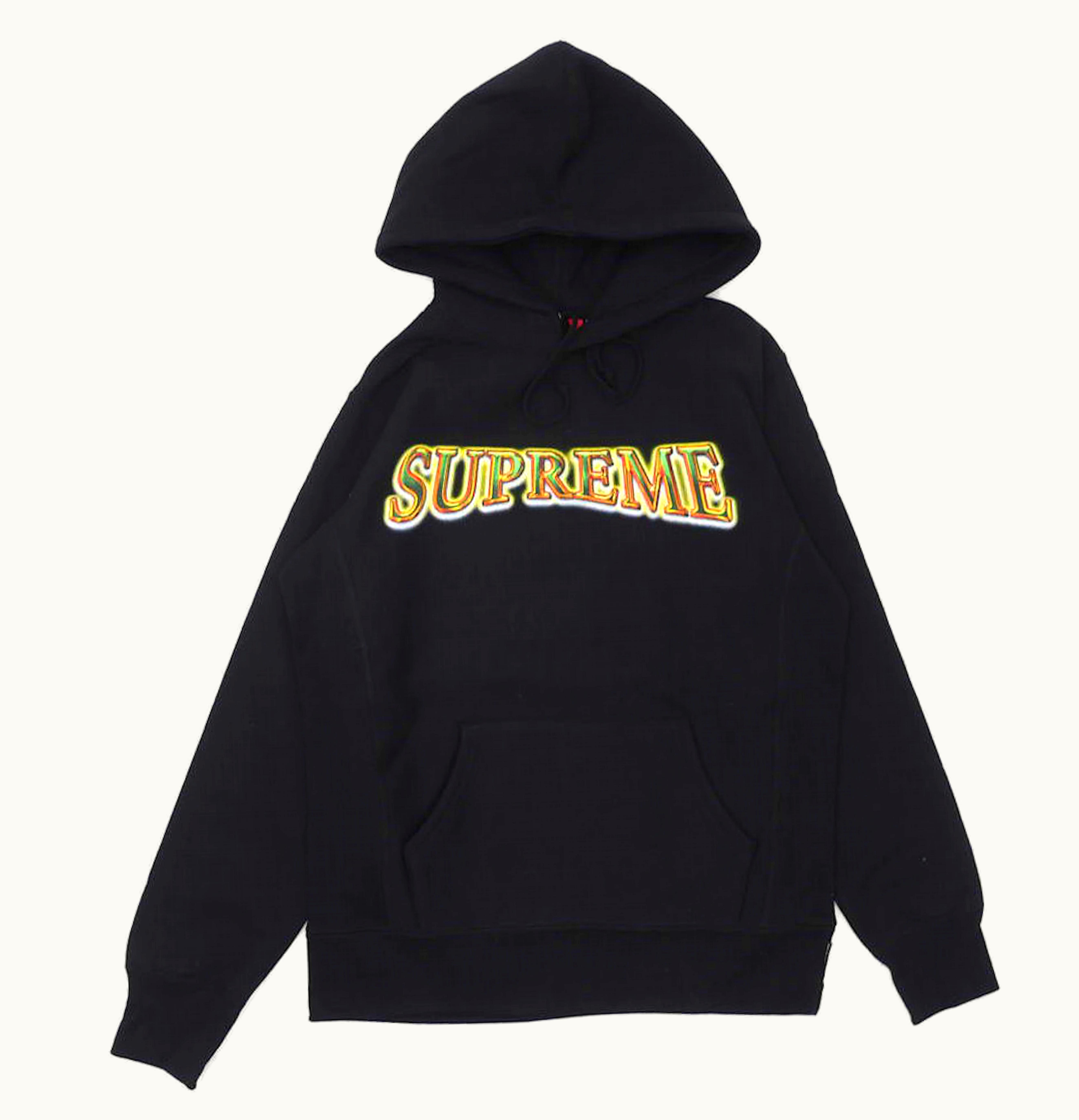 Supreme Supreme Metallic Arc Hooded Sweatshirt Black