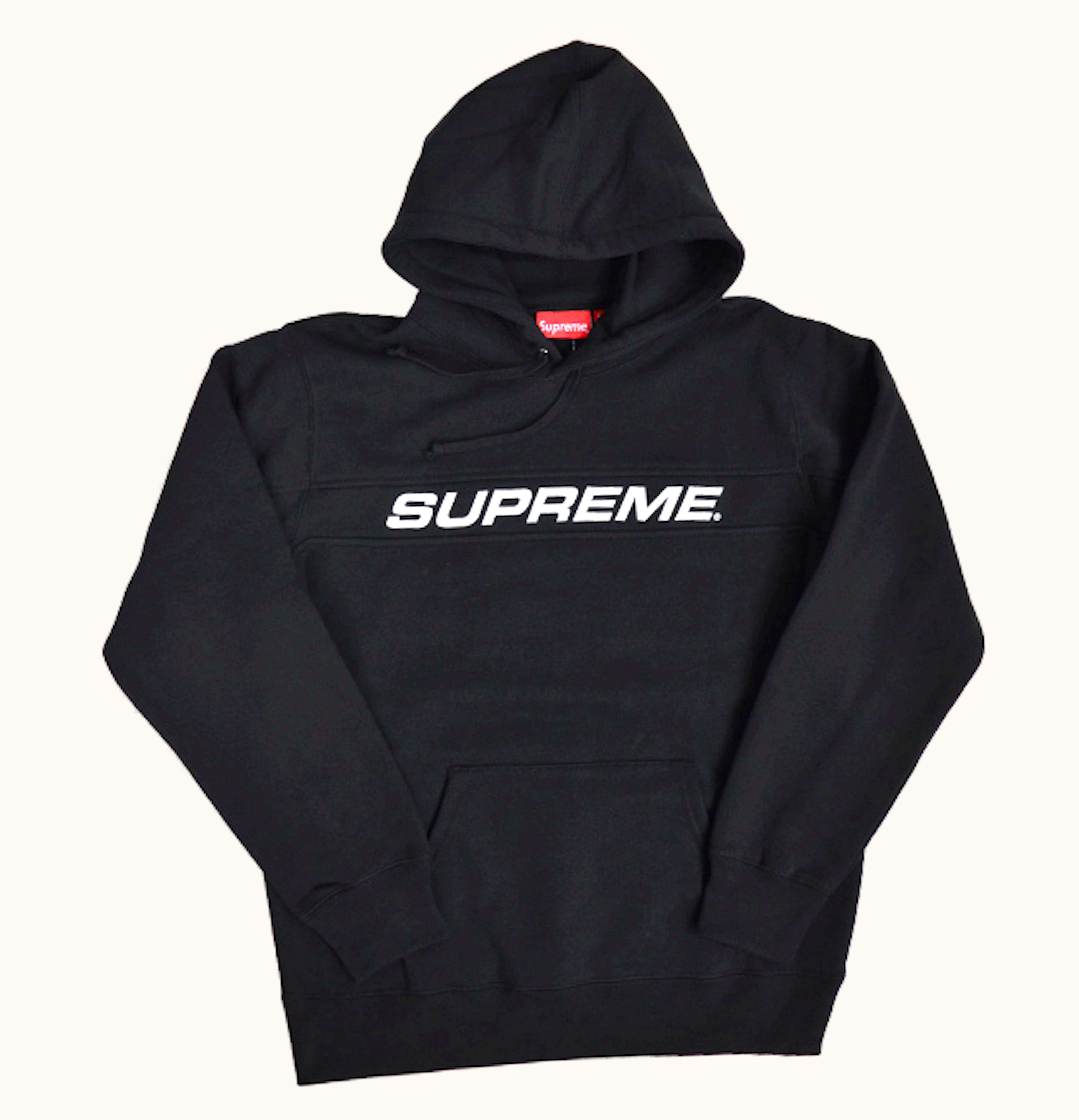 Supreme Supreme Full Stripe Hooded Sweatshirt Black
