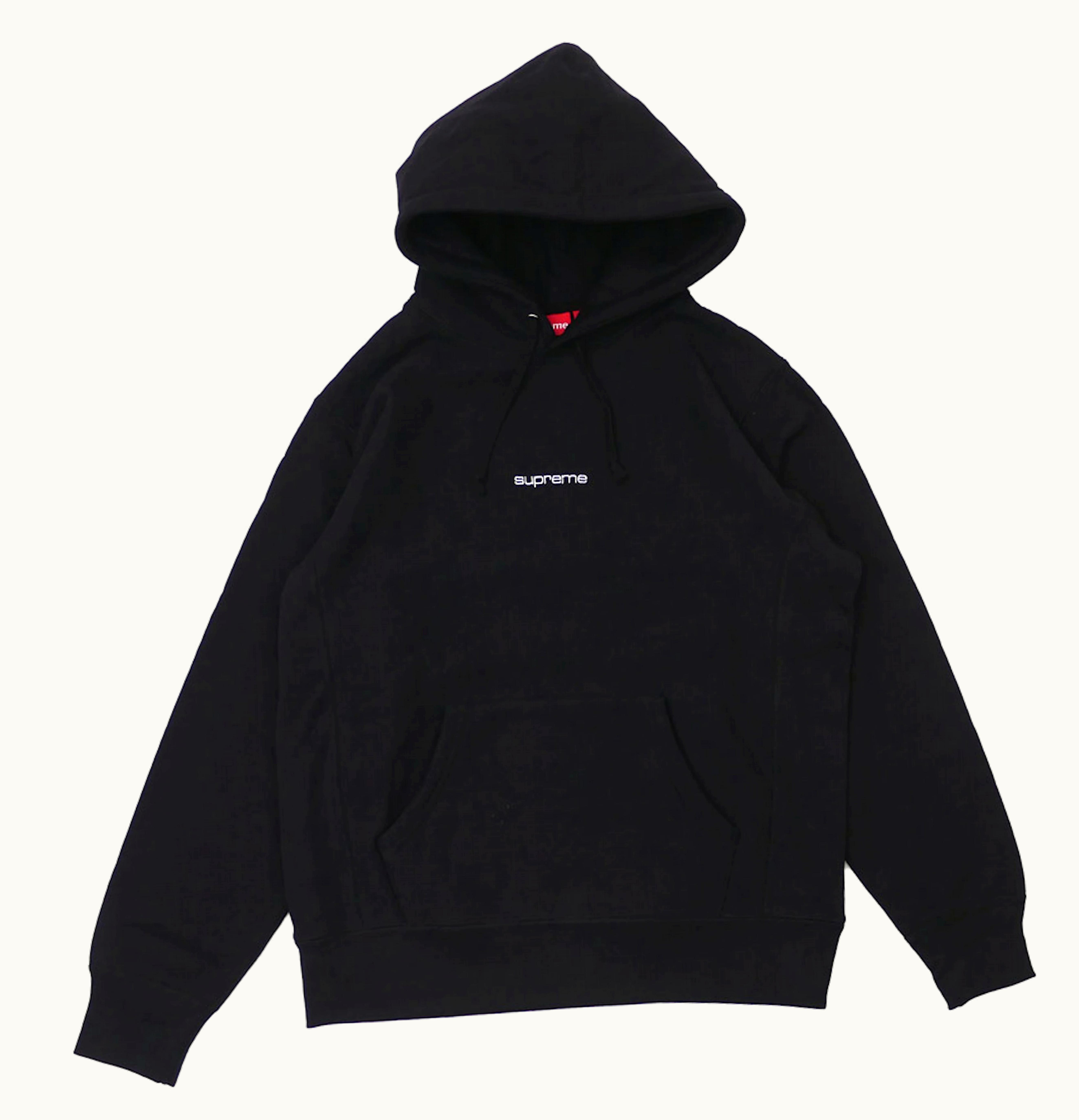 Supreme Supreme Compact Logo Hoodie Black