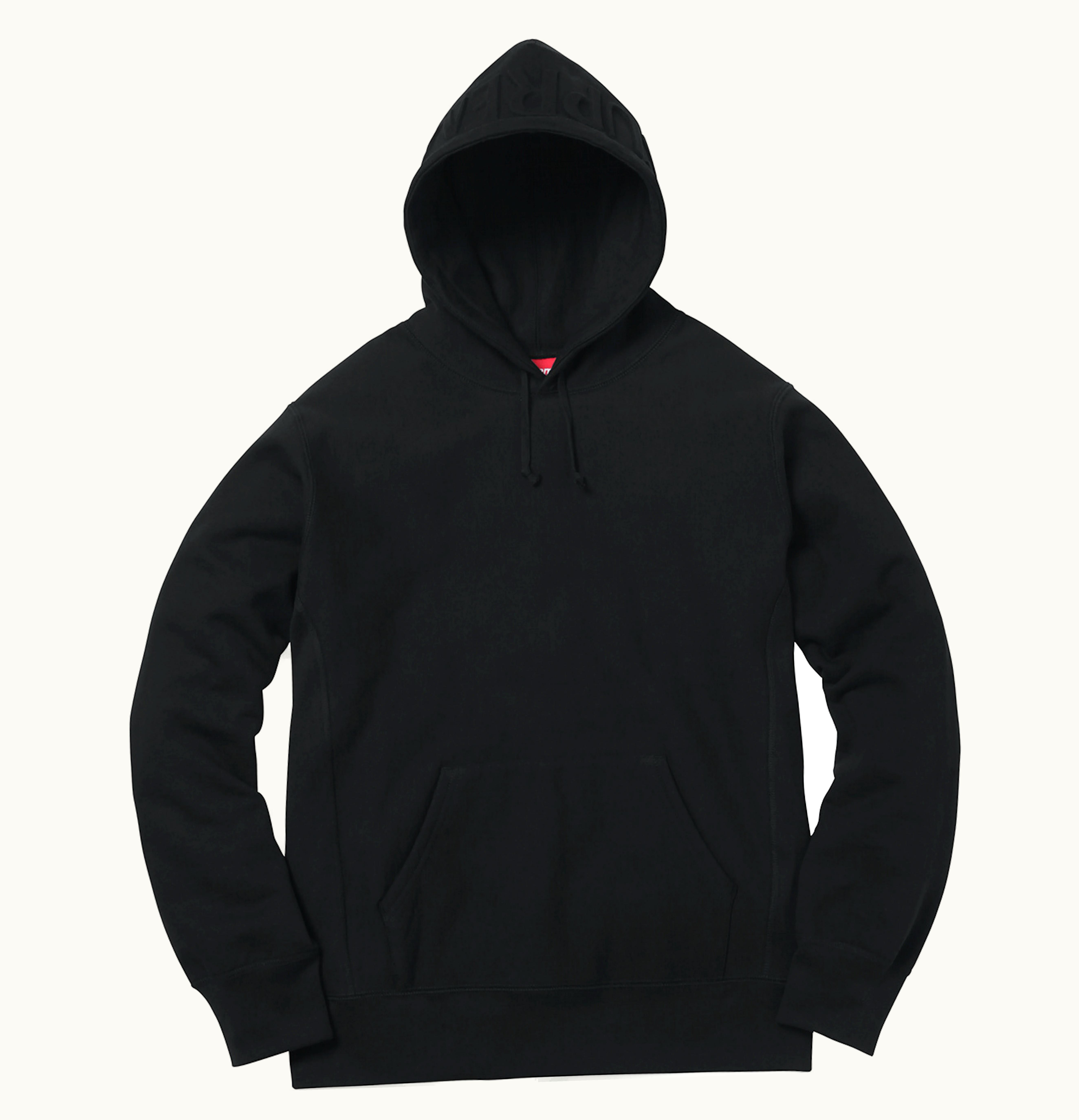 Supreme Supreme Embossed Logo Hooded Sweatshirt Black