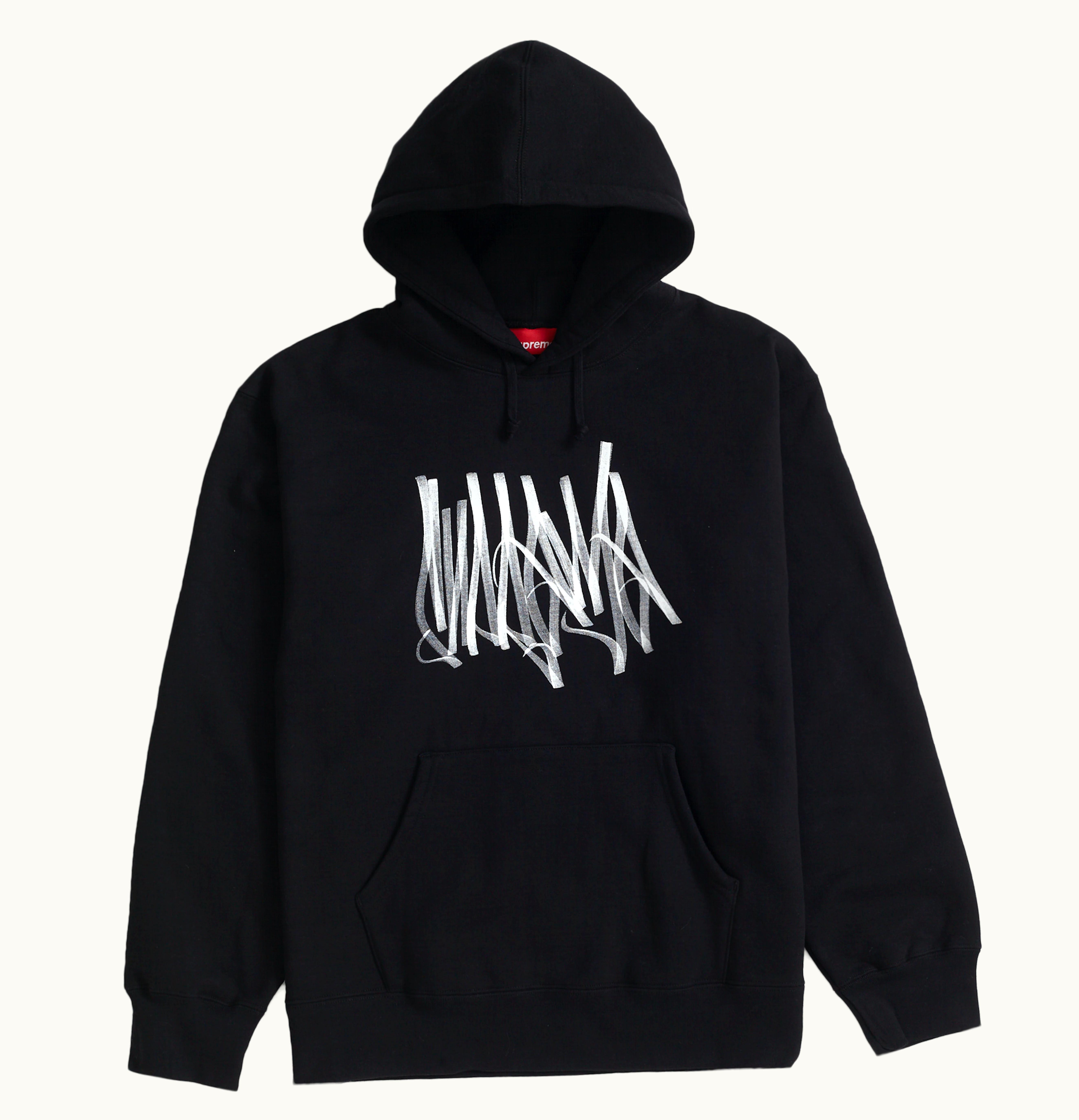Supreme Supreme Tag Hooded Sweatshirt Black
