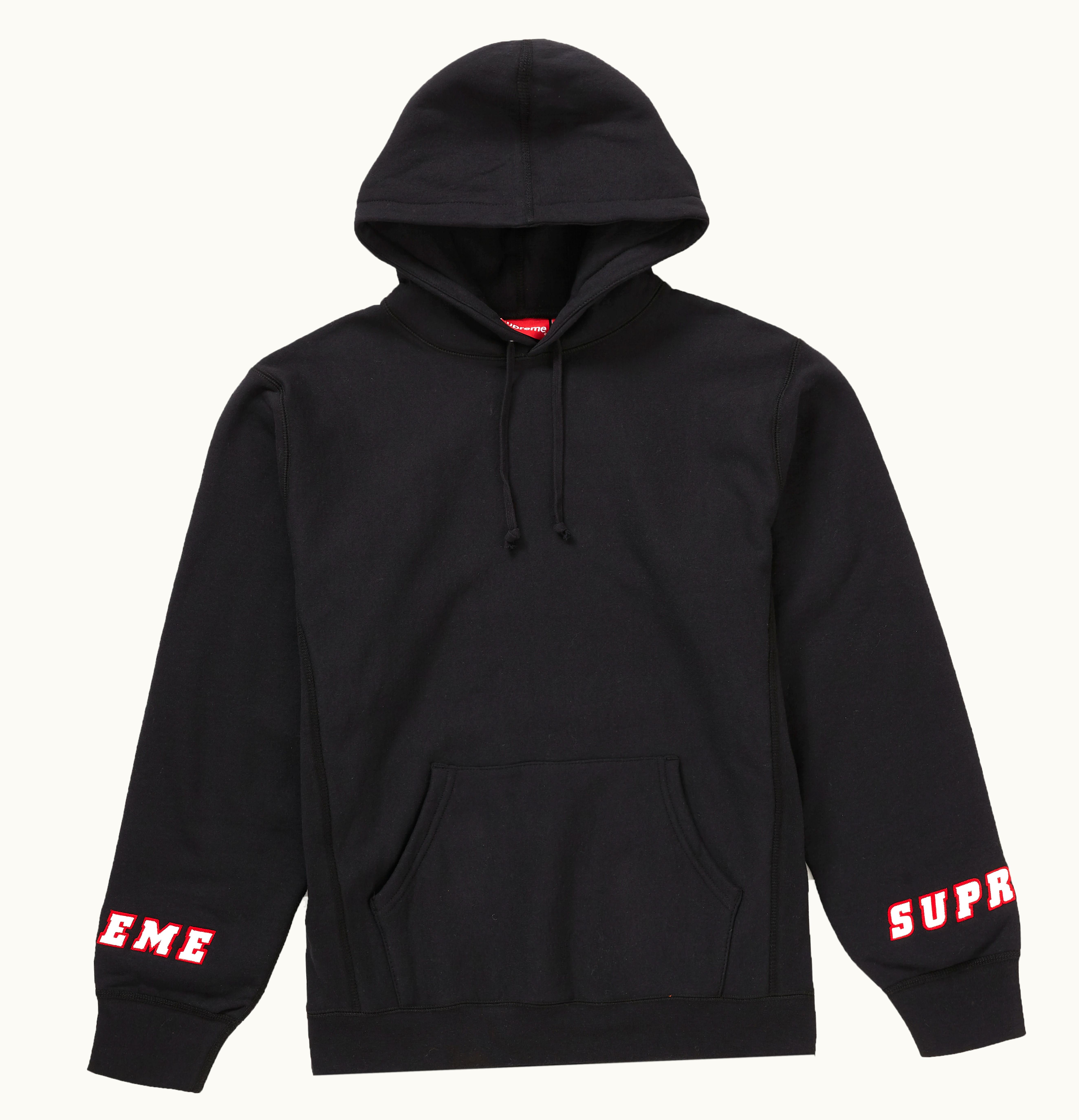 Supreme Supreme Wrist Logo Hooded Sweatshirt Black