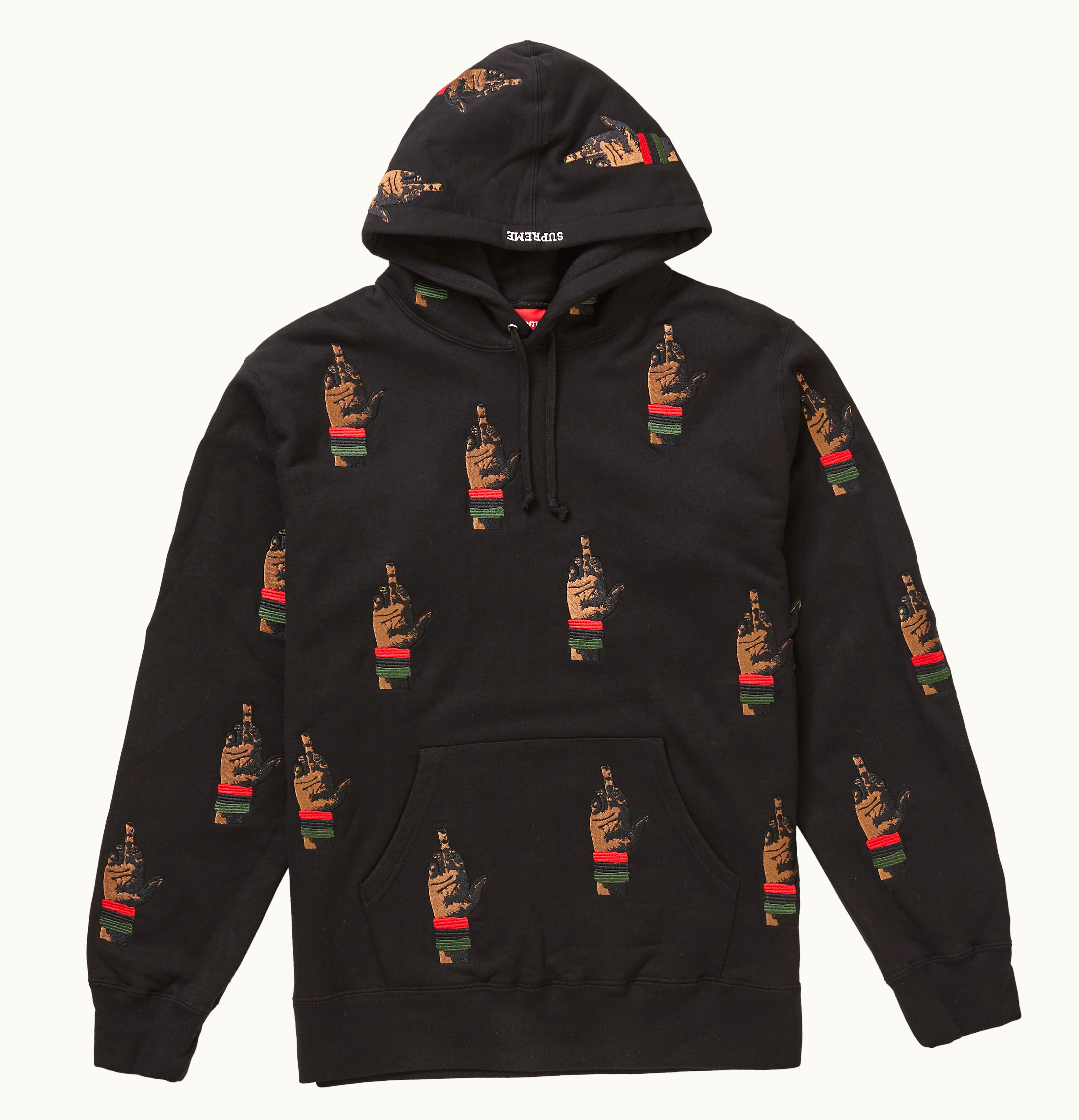 Supreme Supreme dead prez RBG Embroidered Hooded Sweatshirt Black