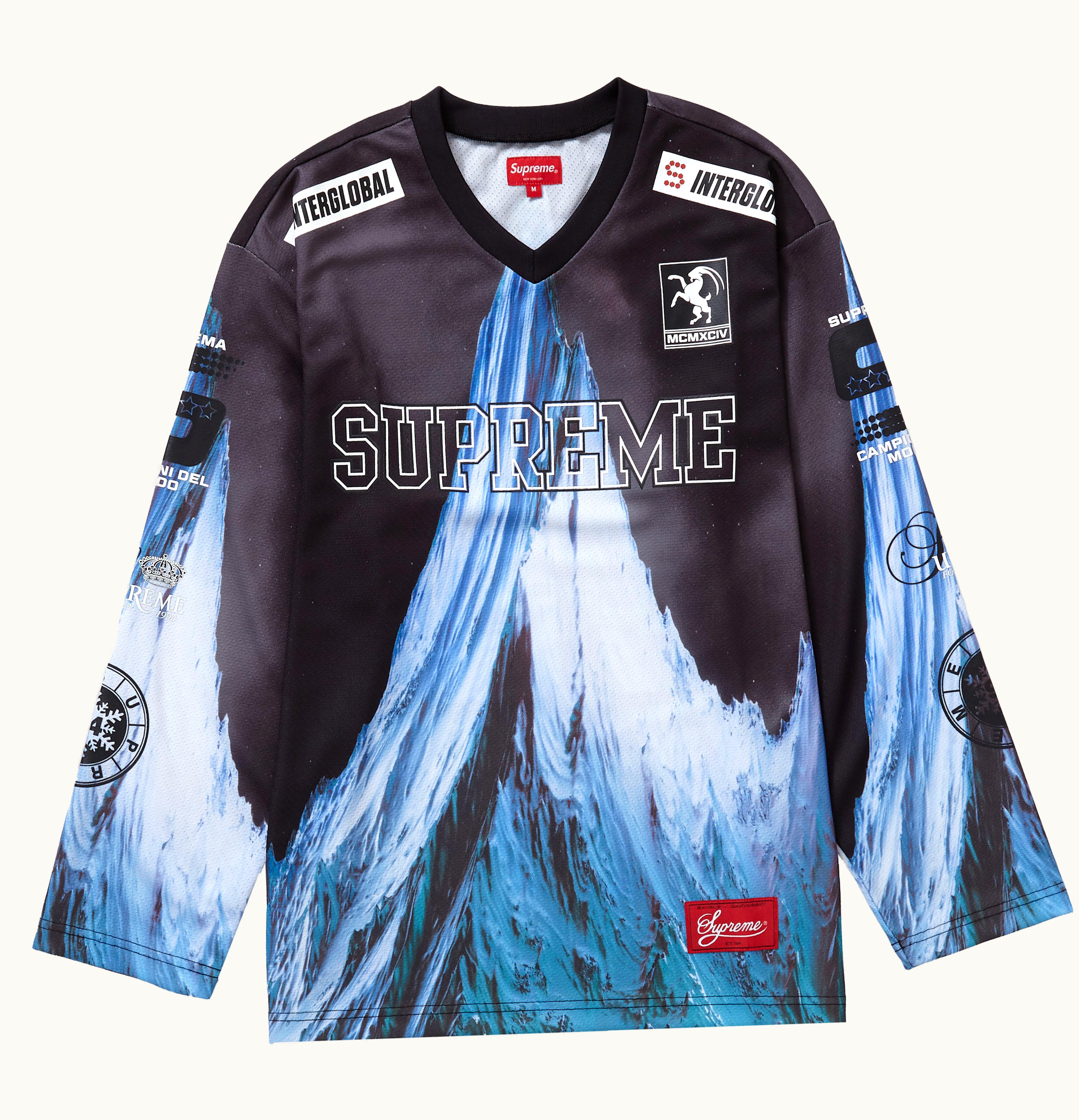 Supreme Supreme Mountain Hockey Jersey Black