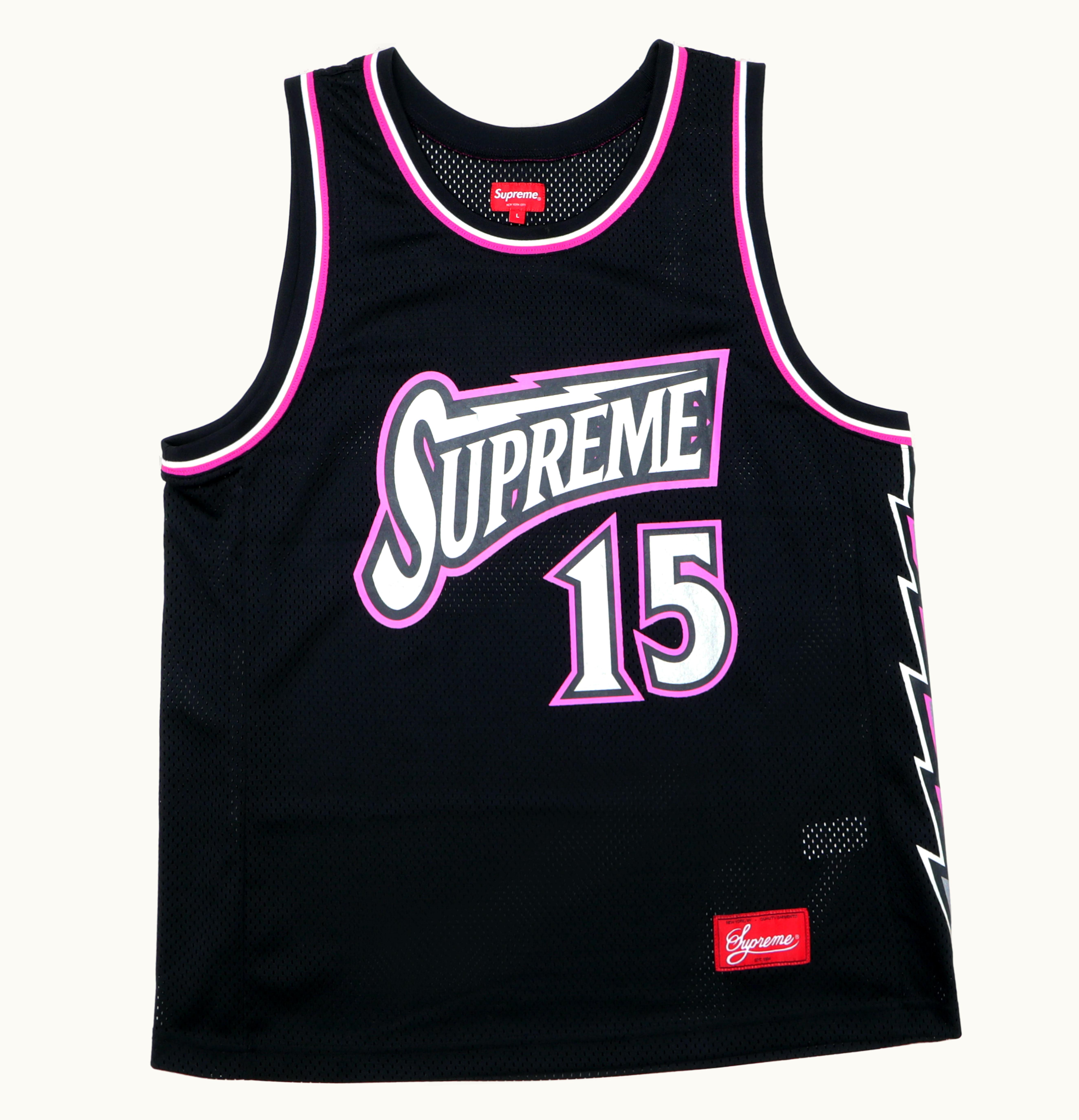 Supreme Supreme Bolt Basketball Jersey Black