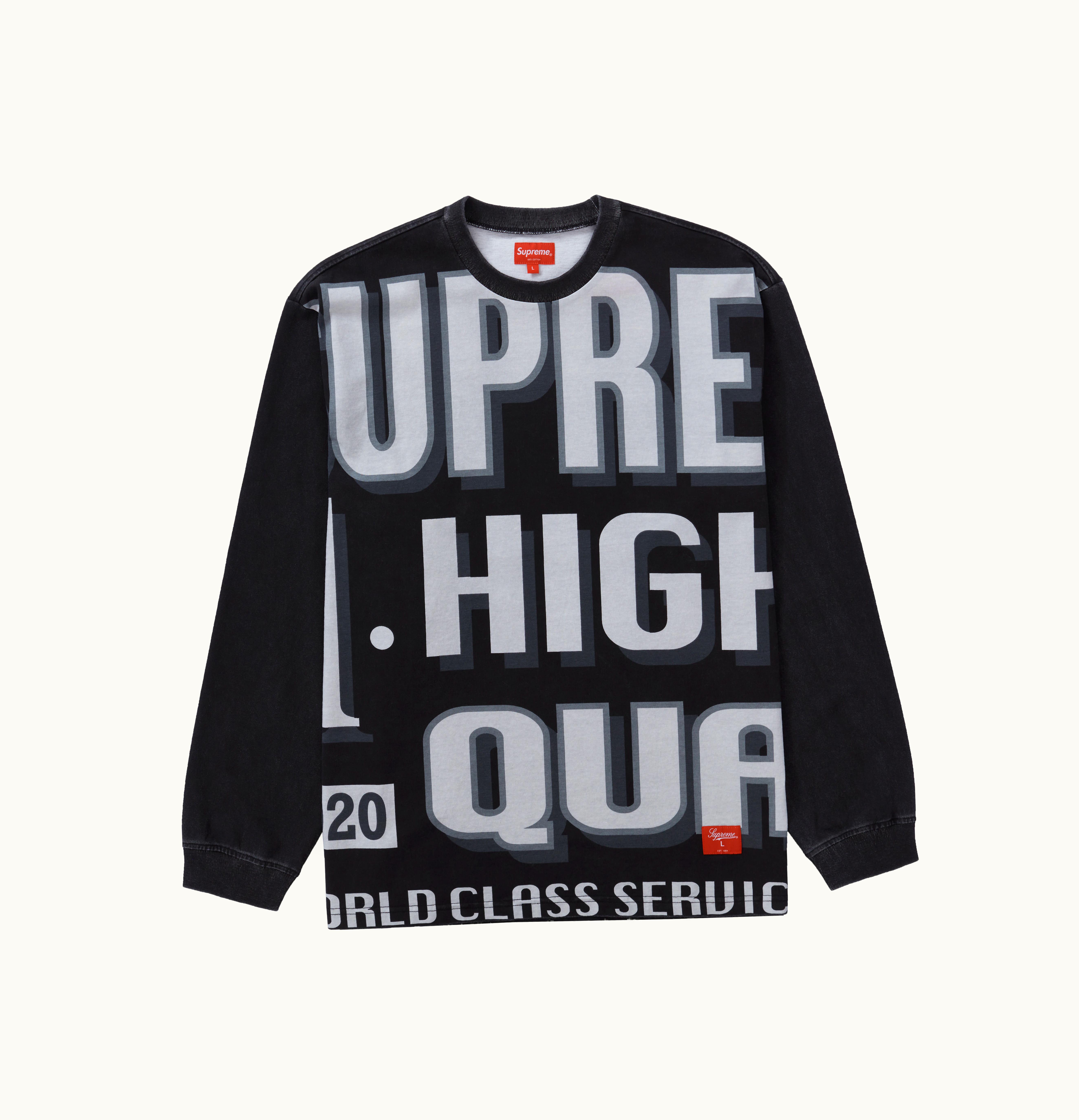Supreme Supreme World Class L S Top Black