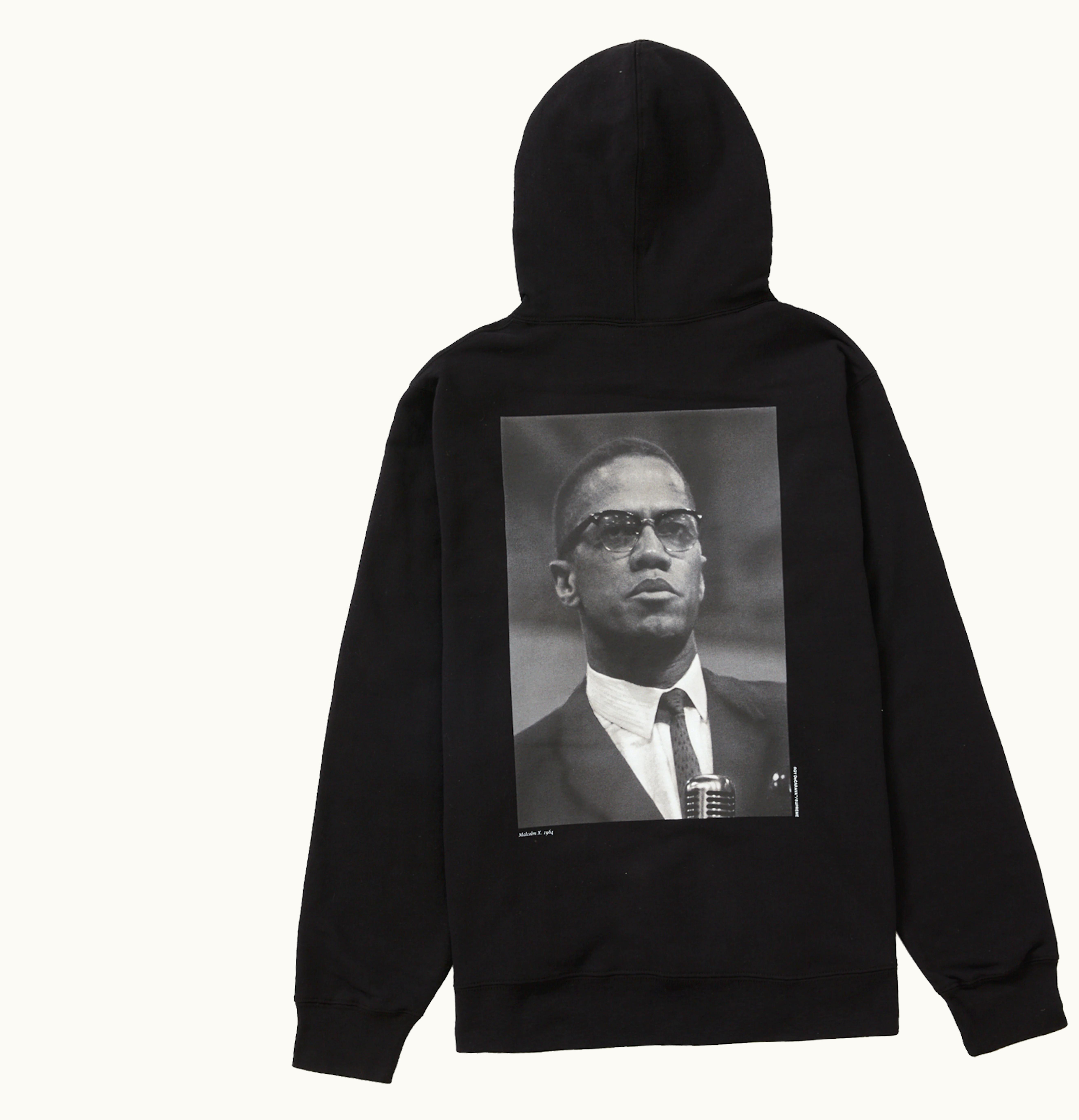 Supreme Supreme Roy DeCarava Malcolm X Hooded Sweatshirt Black