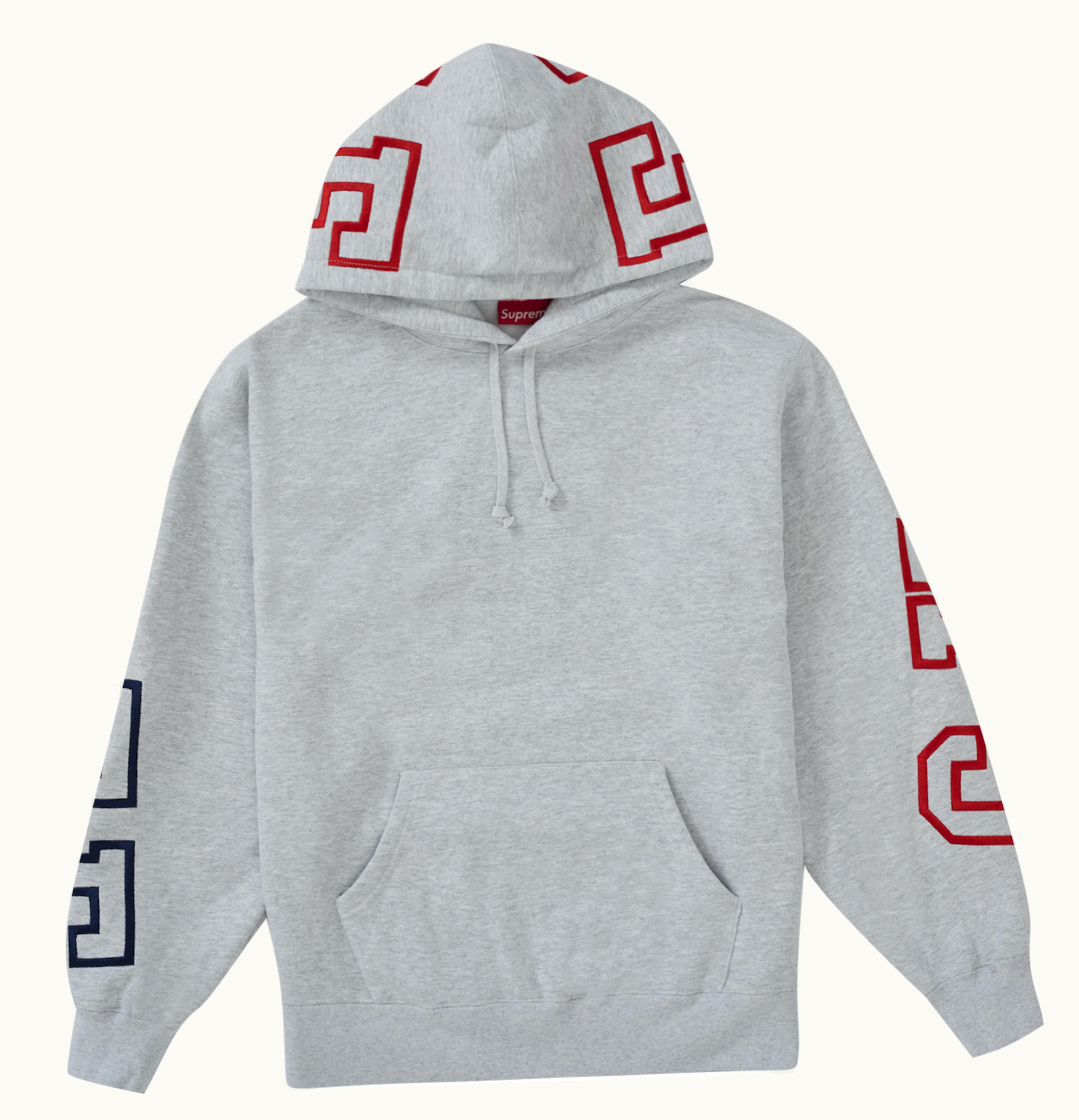 Supreme Supreme State Hooded Sweatshirt Ash Grey