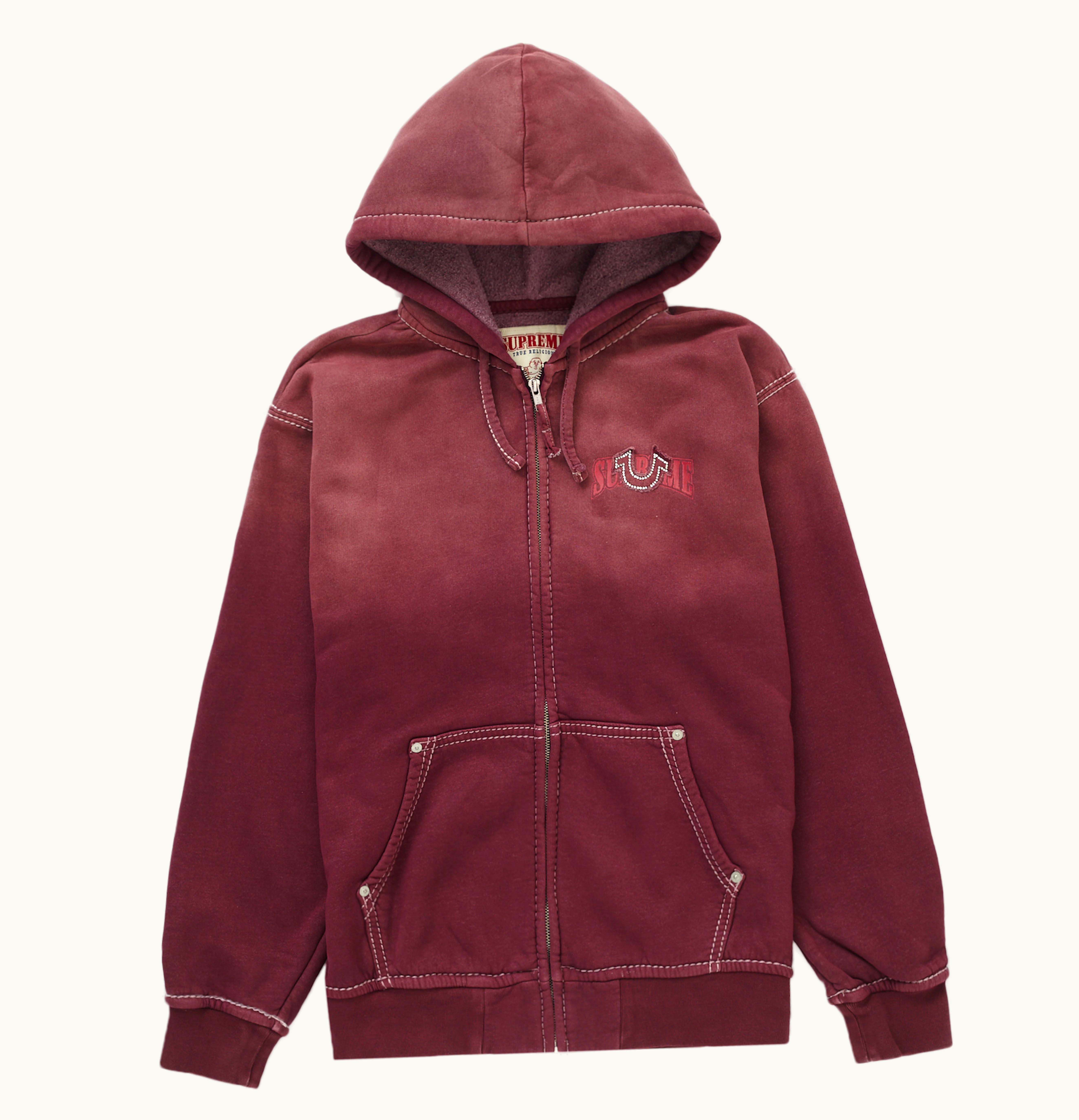 Supreme Supreme True Religion Zip Up Hooded Sweatshirt FW22 Eggplant
