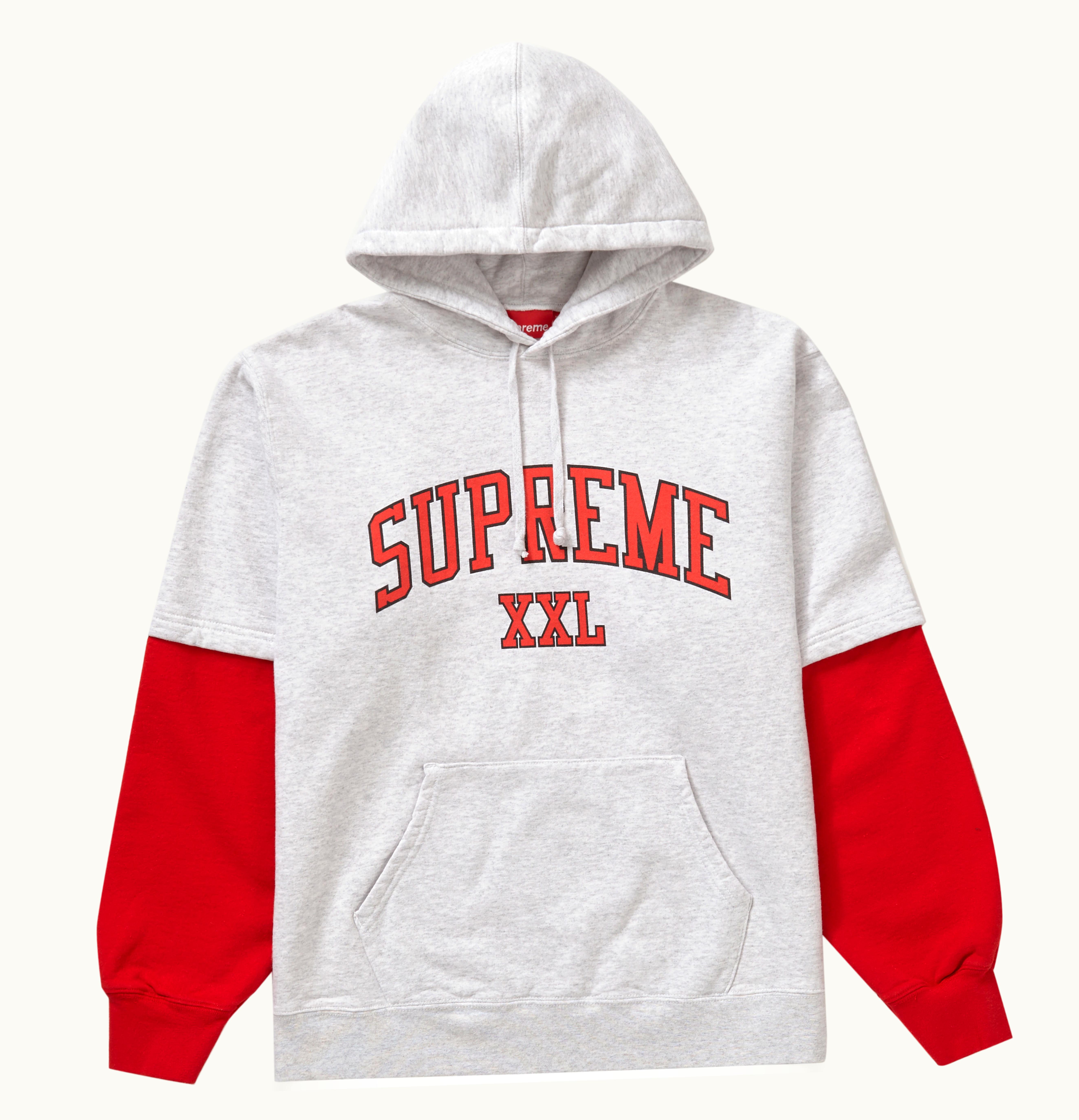 Supreme Supreme XXL Hooded Sweatshirt Ash Grey