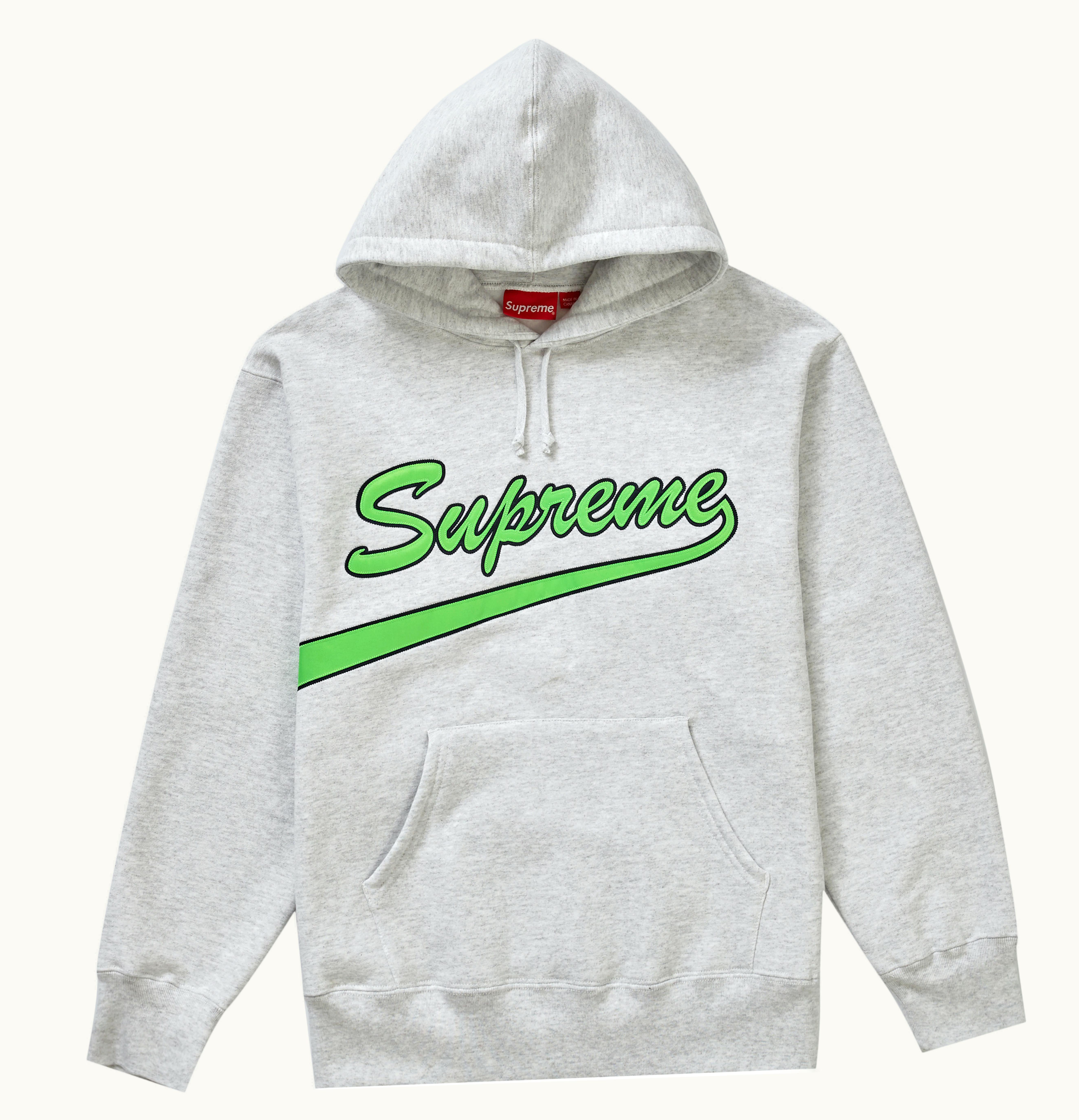 Supreme Supreme Tail Hooded Sweatshirt Ash Grey