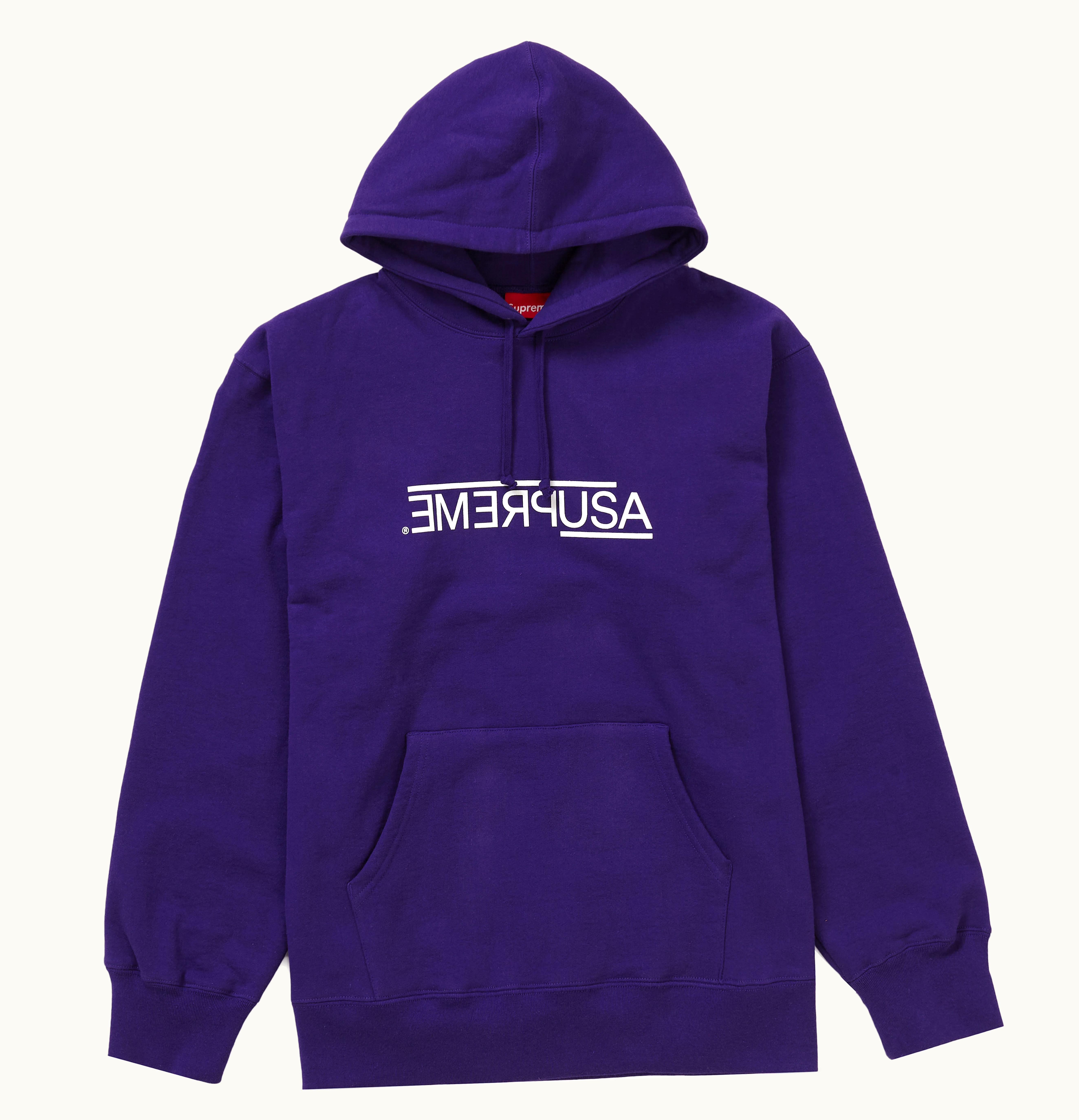 Supreme Supreme USA Hooded Sweatshirt Purple