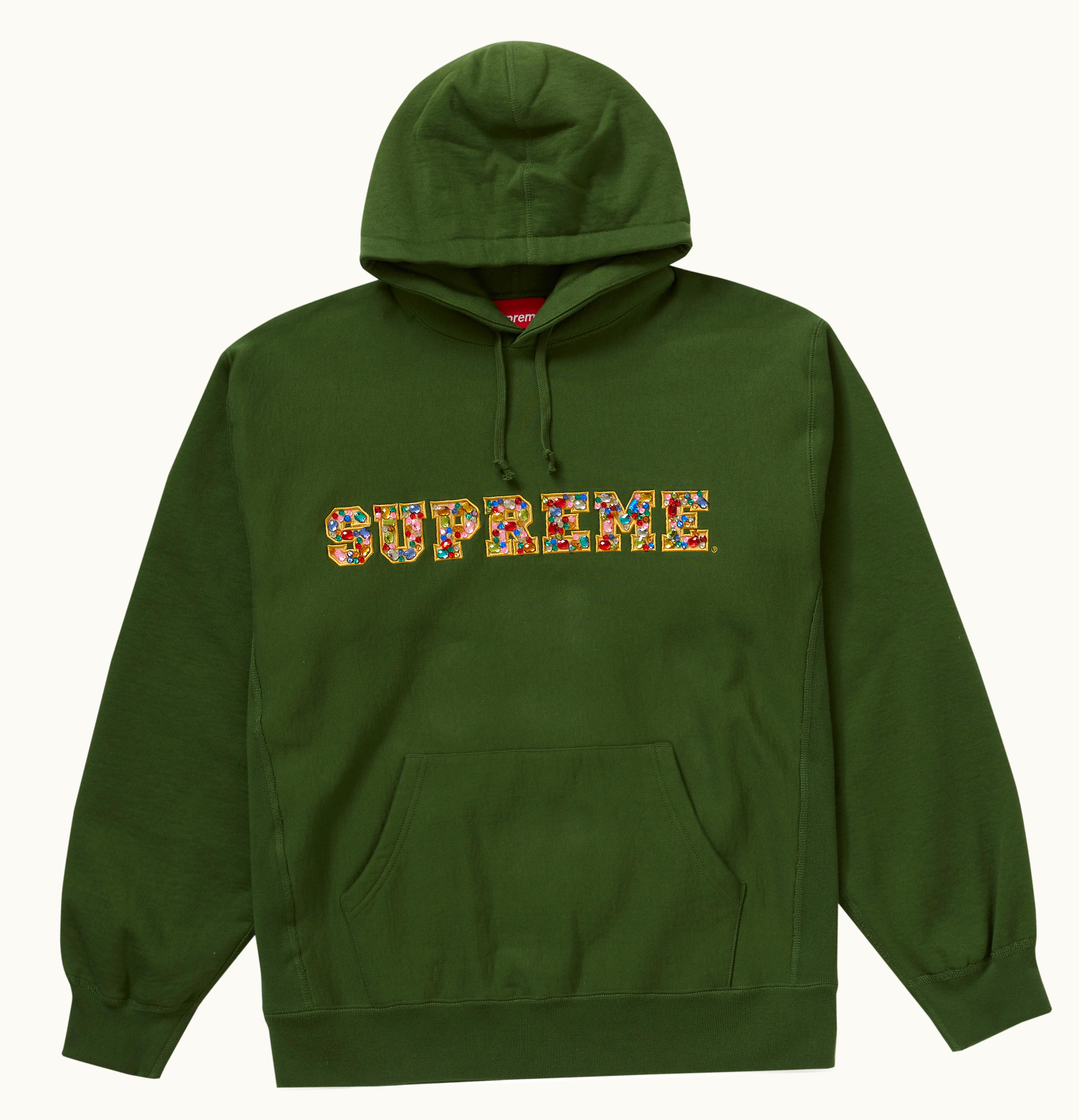 Supreme Supreme Jewels Hooded Sweatshirt FW20 Green