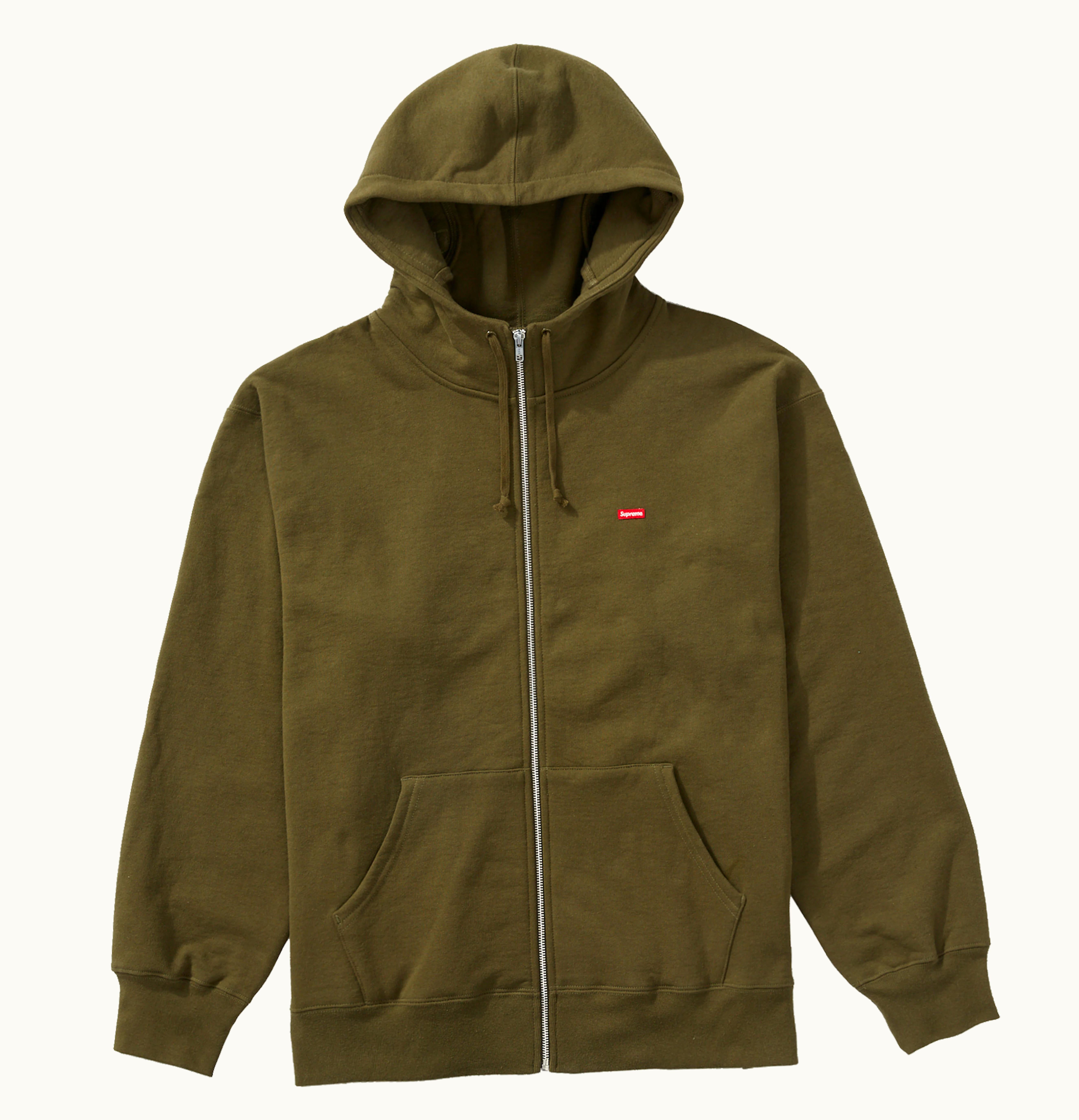Supreme Supreme Small Box Facemask Zip Up Hooded Sweatshirt FW21 Dark Olive