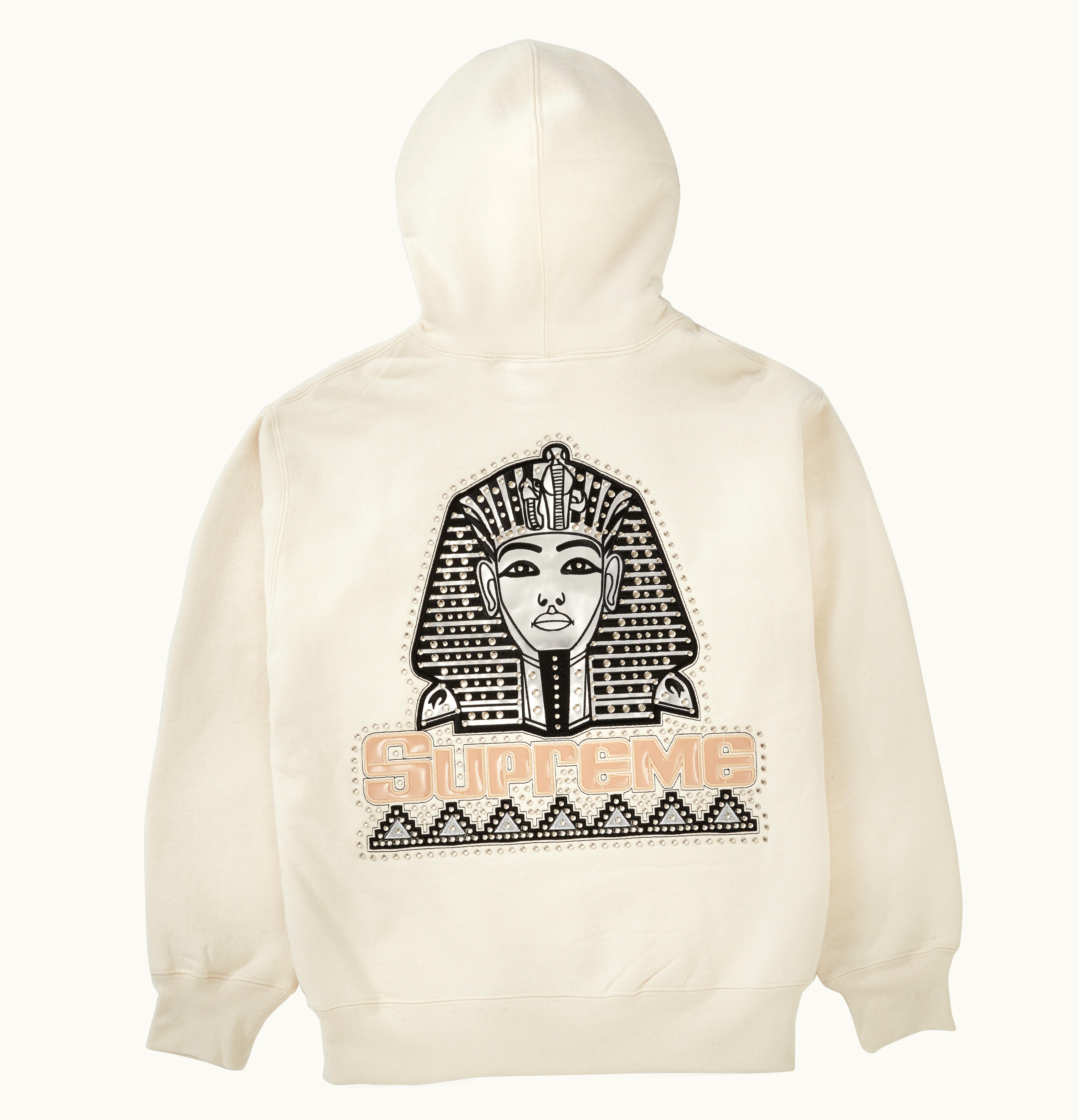 Supreme Supreme Pharaoh Studded Hooded Sweatshirt Natural