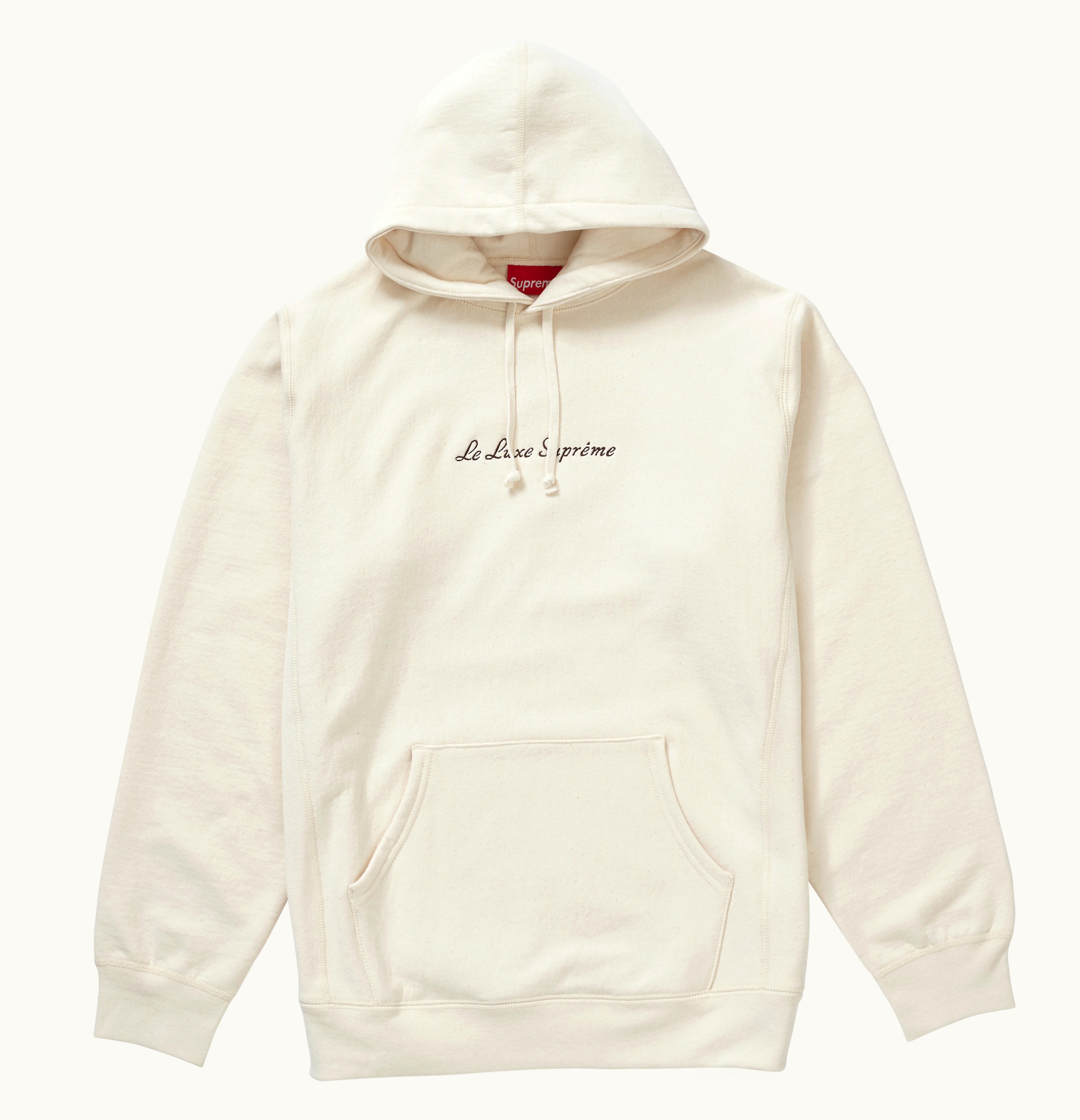 Supreme Supreme Le Luxe Hooded Sweatshirt Natural