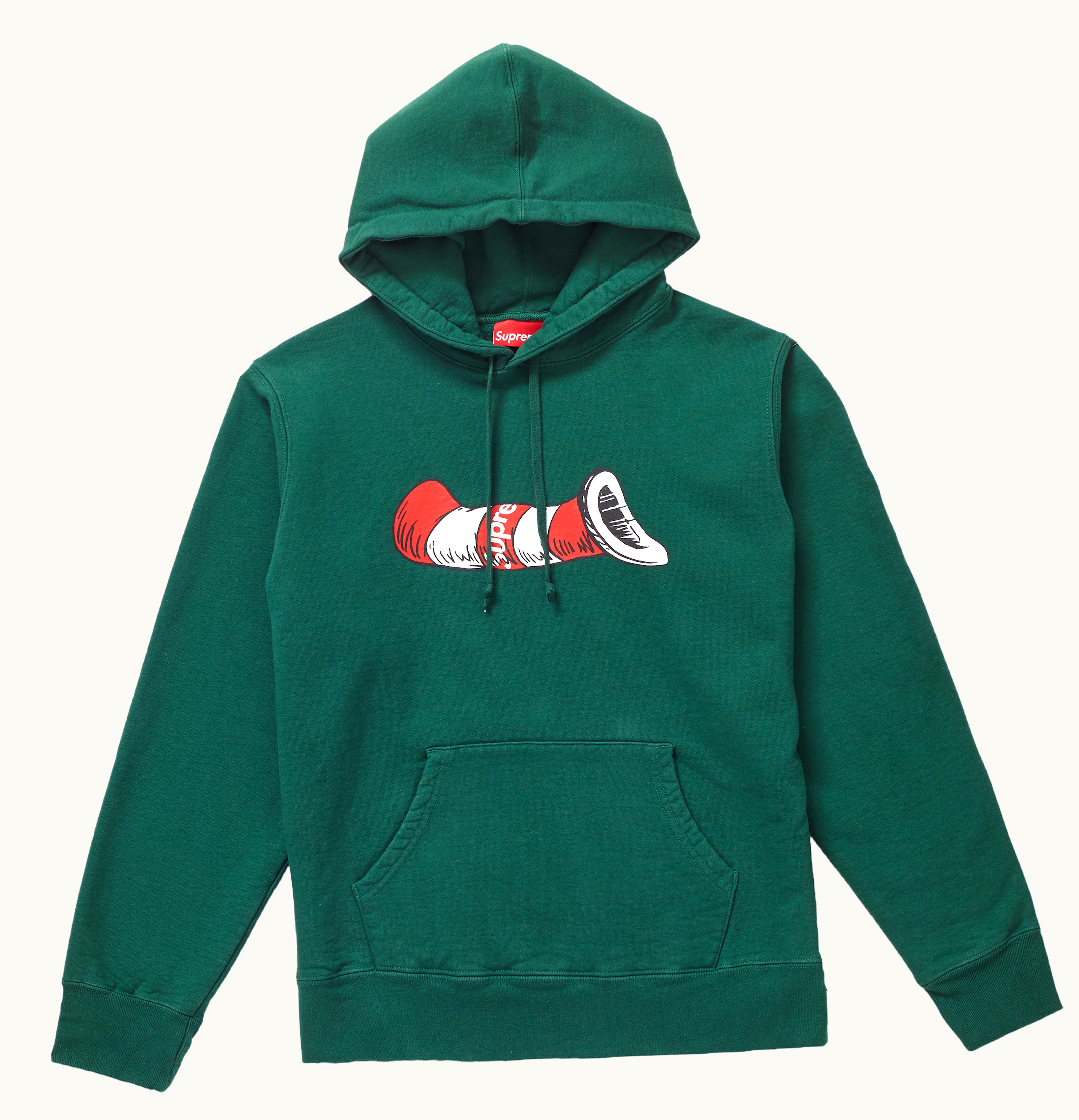 Supreme Supreme Cat in the Hat Hooded Sweatshirt Dark Green