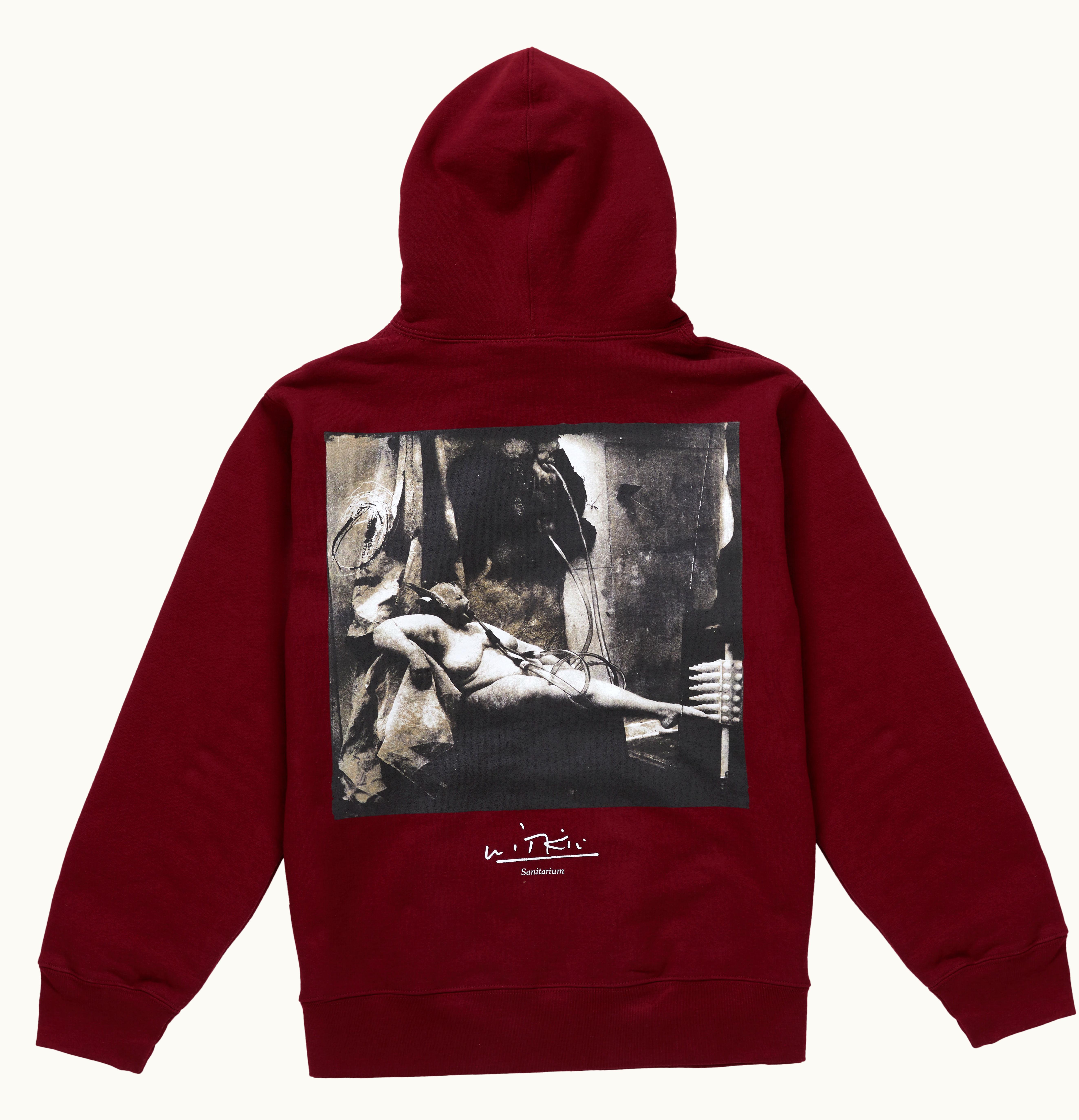 Supreme Supreme Joel Peter Witkin Supreme Sanitarium Hooded Sweatshirt Cardinal