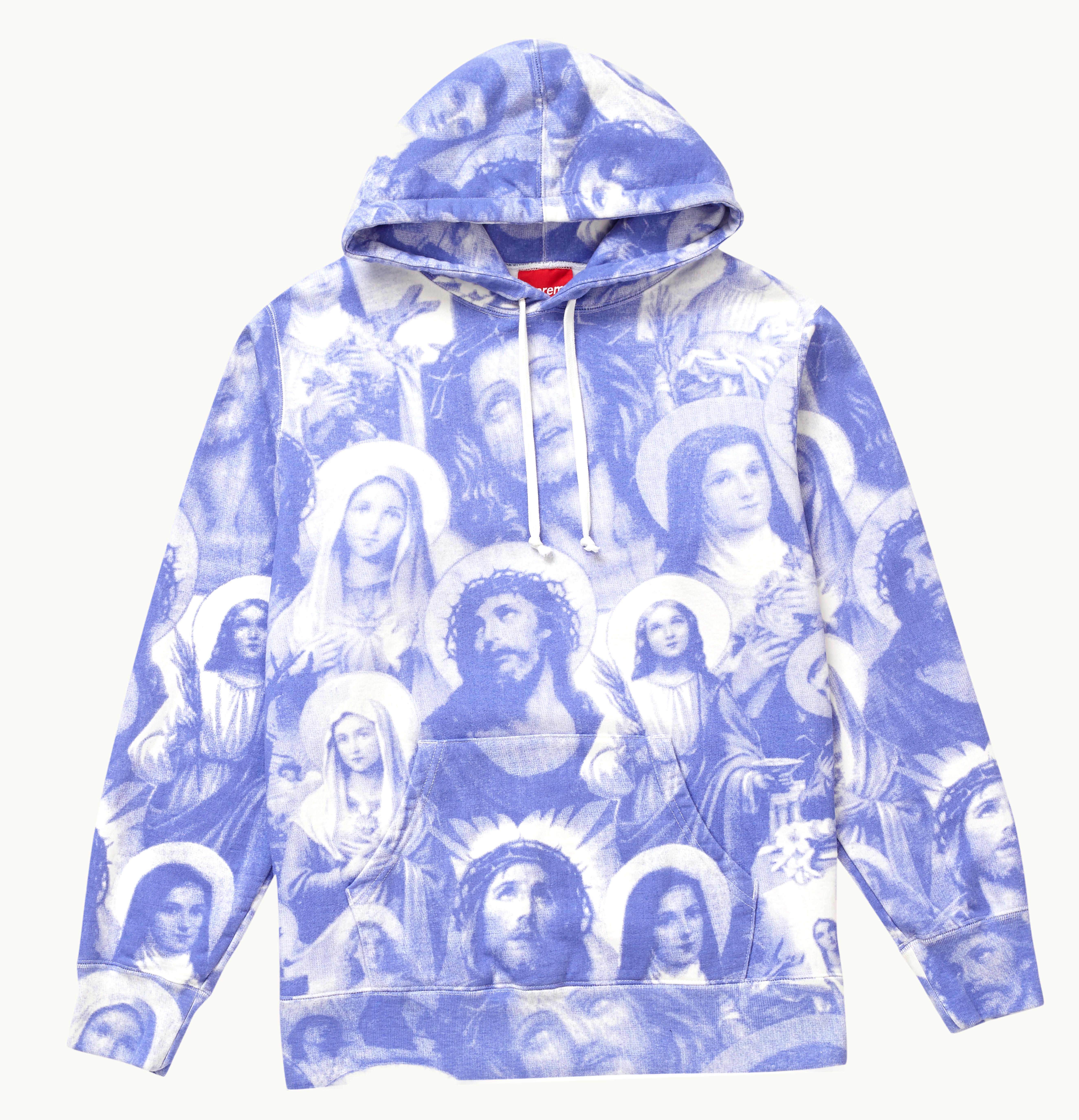 Supreme Supreme Jesus and Mary Hooded Sweatshirt Purple