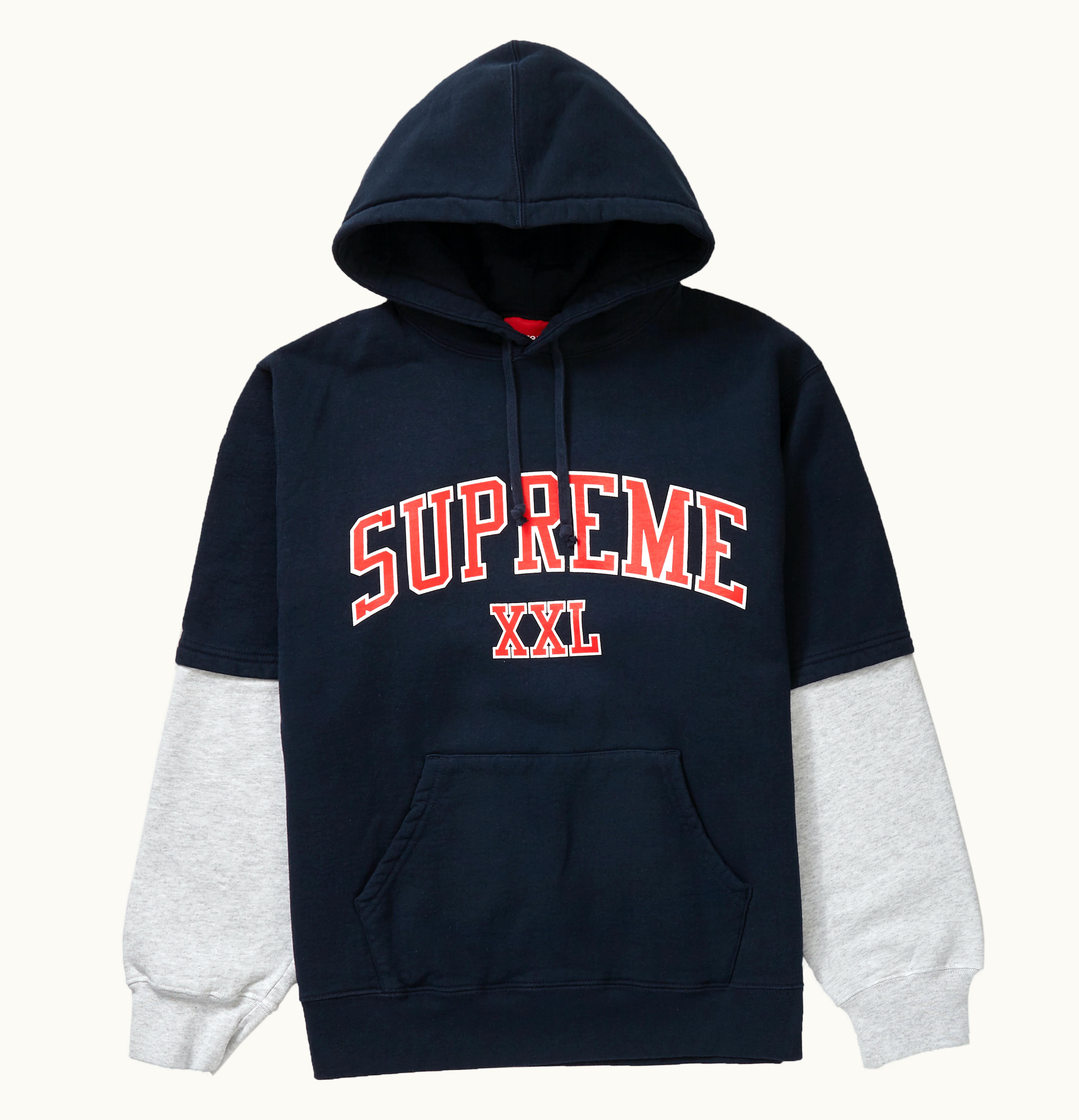 Supreme Supreme XXL Hooded Sweatshirt Navy