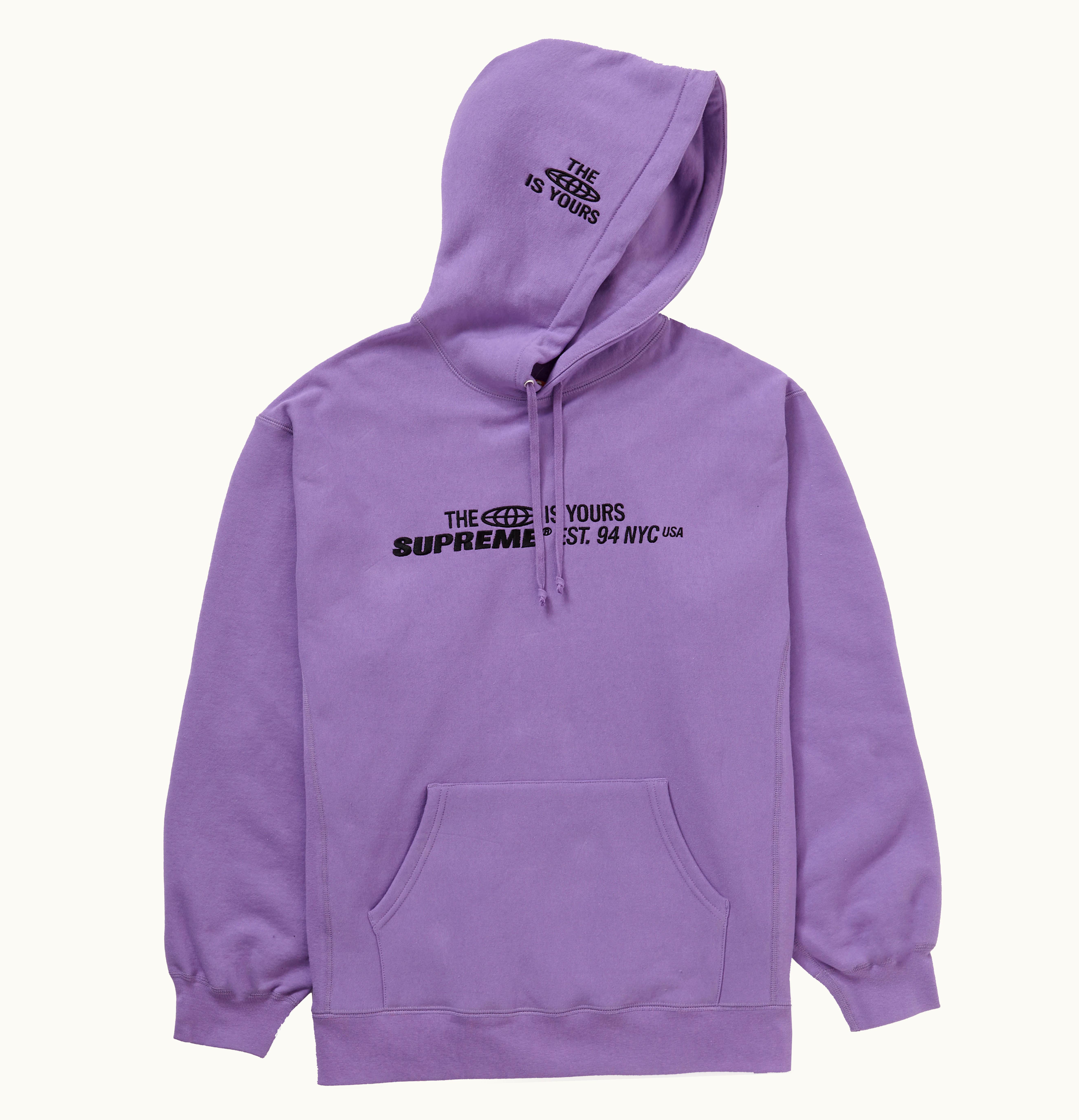 Supreme Supreme World Is Yours Hooded Sweatshirt Violet