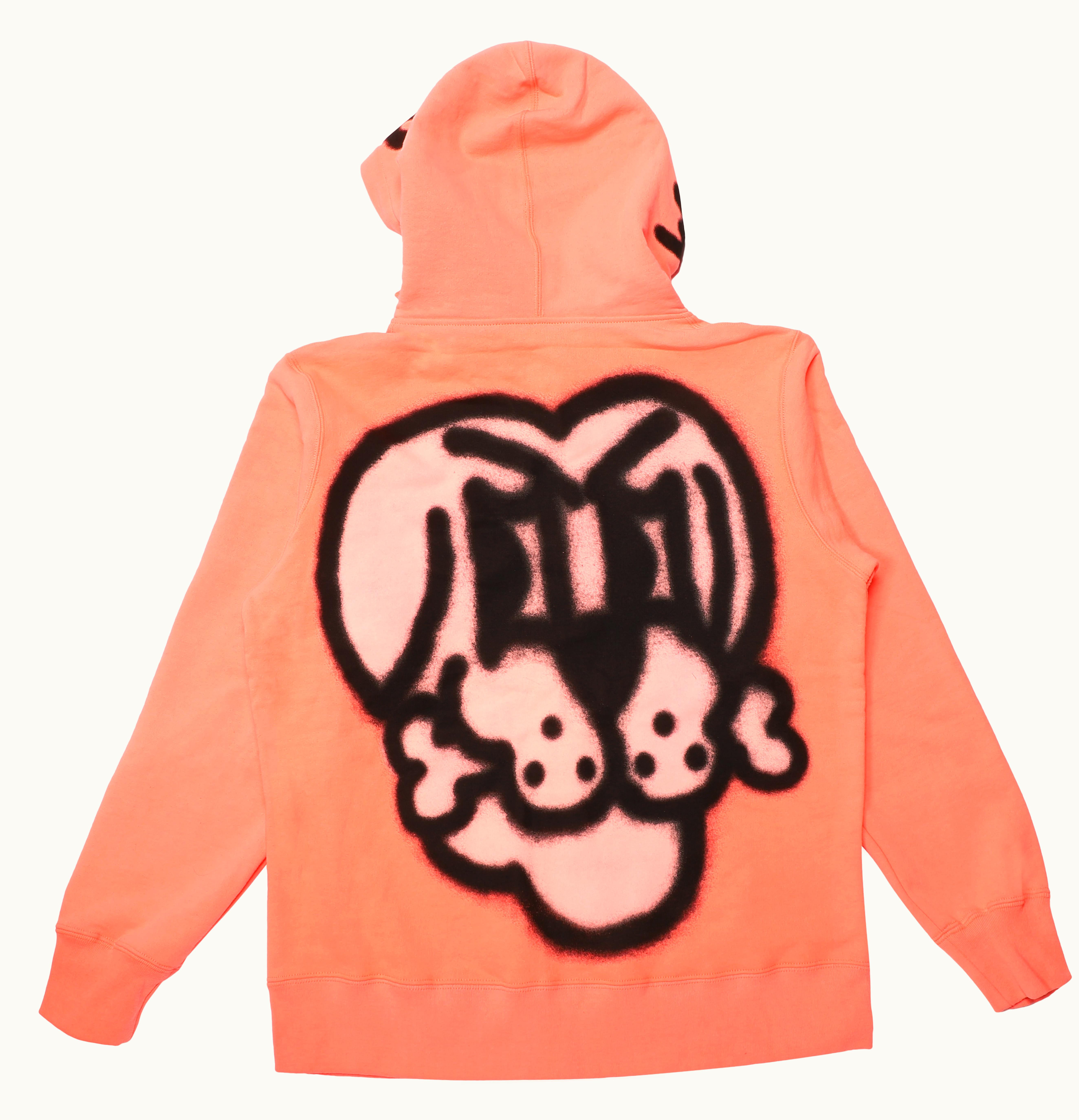 Supreme Supreme Bone Zip Up Sweatshirt Flourescent Pink