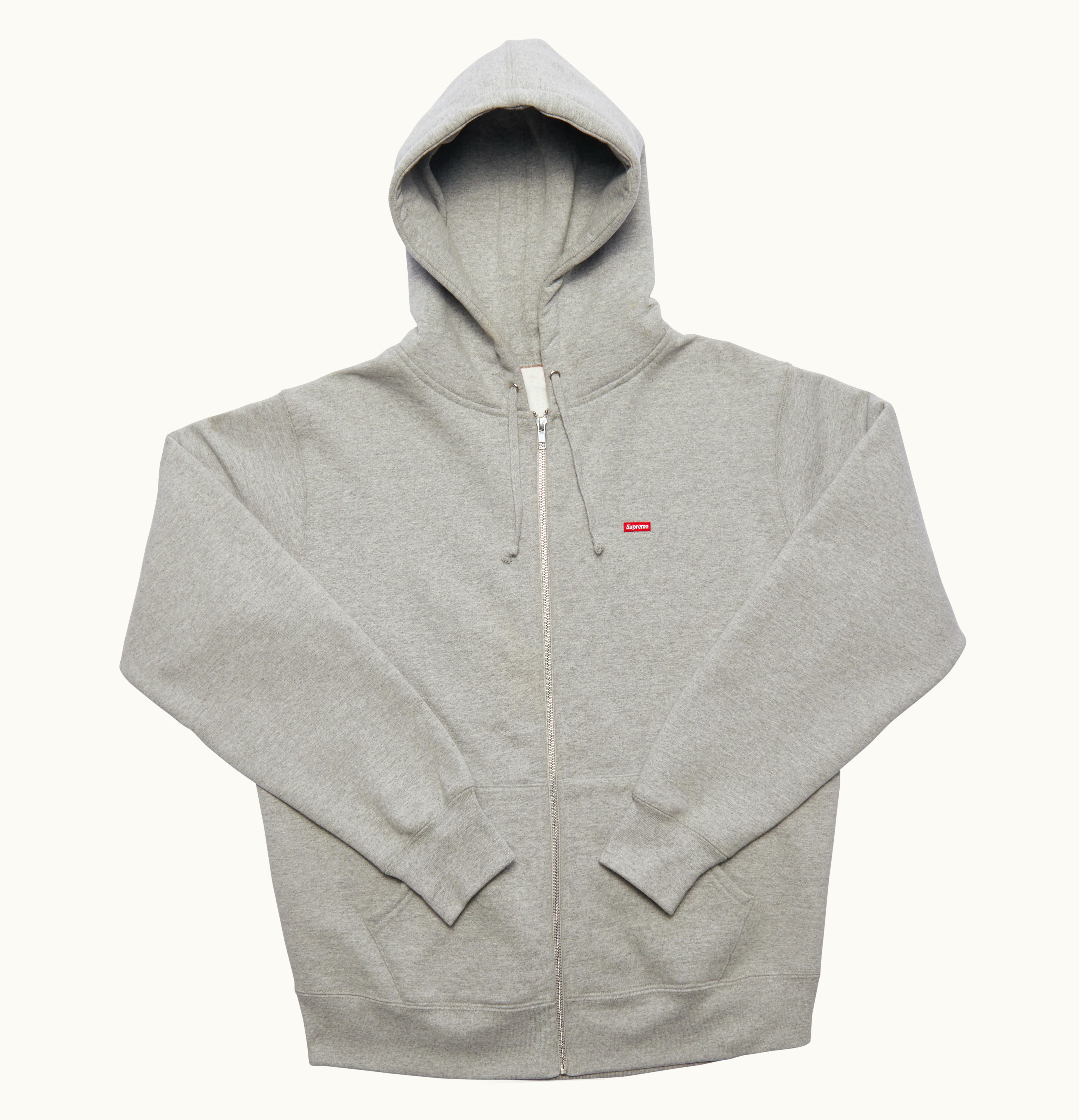 Supreme Supreme Small Box Zip Up Sweatshirt Heather Grey