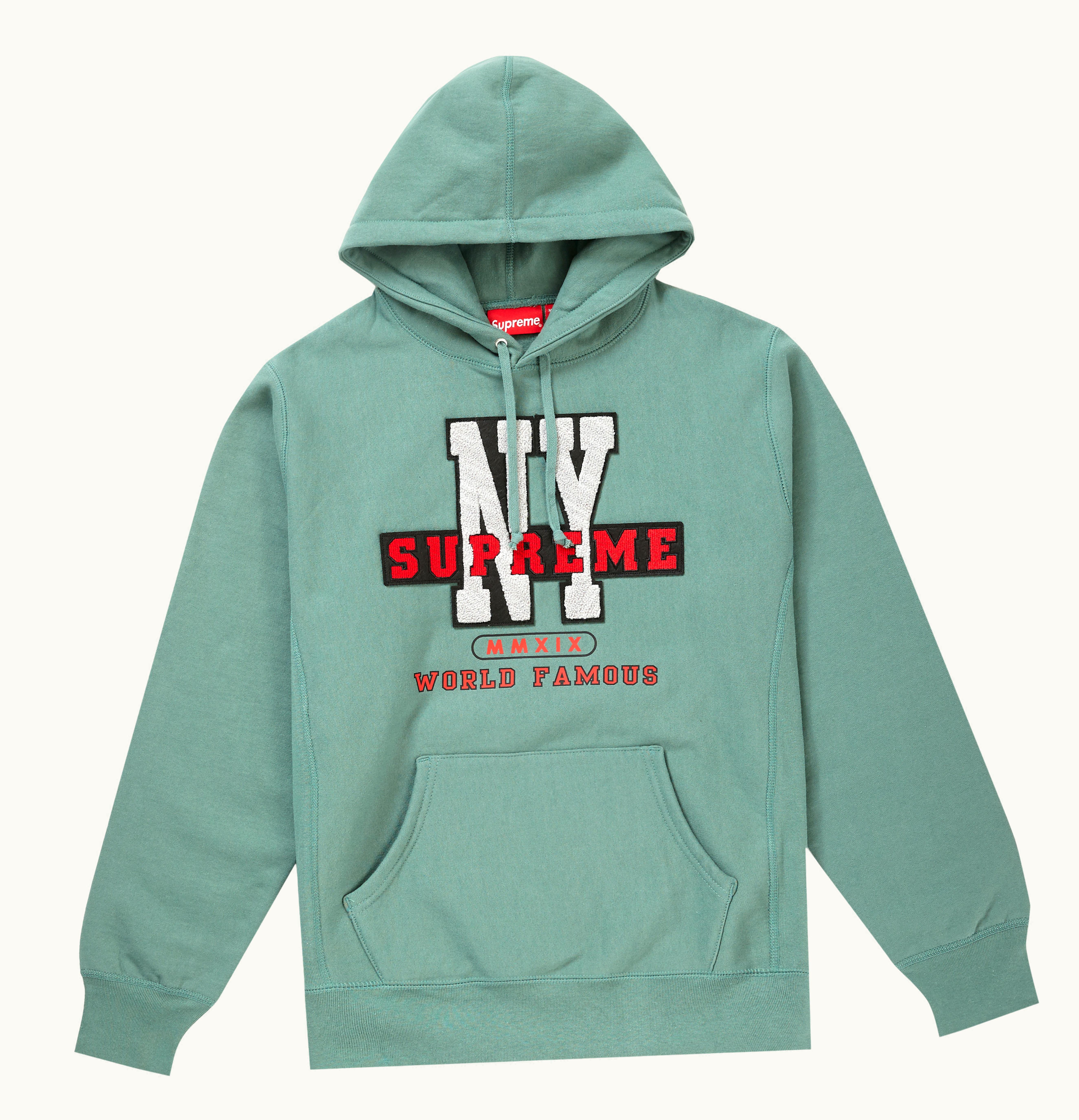 Supreme Supreme NY Hooded Sweatshirt Dusty Teal