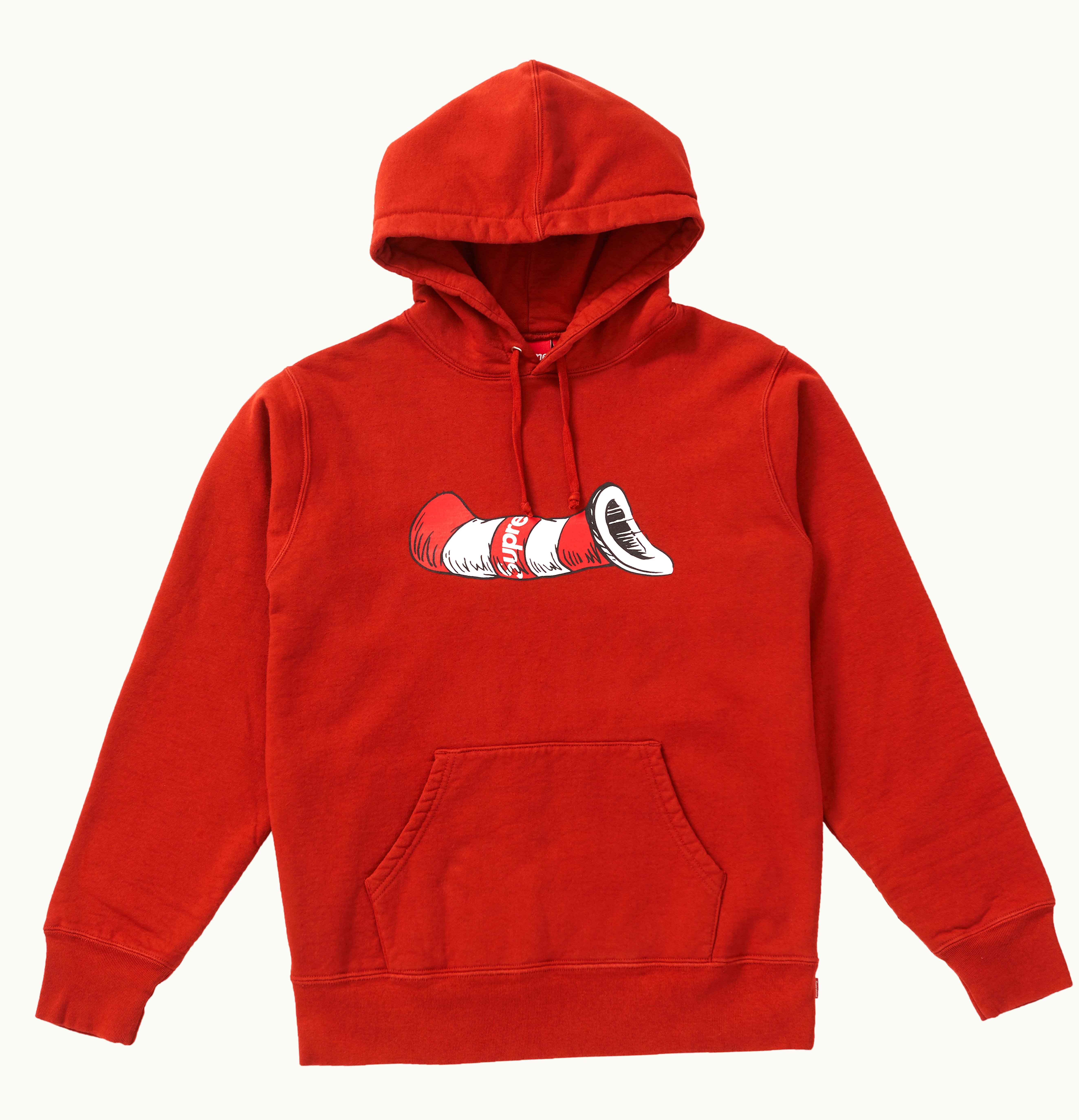 Supreme Supreme Cat in the Hat Hooded Sweatshirt Rust