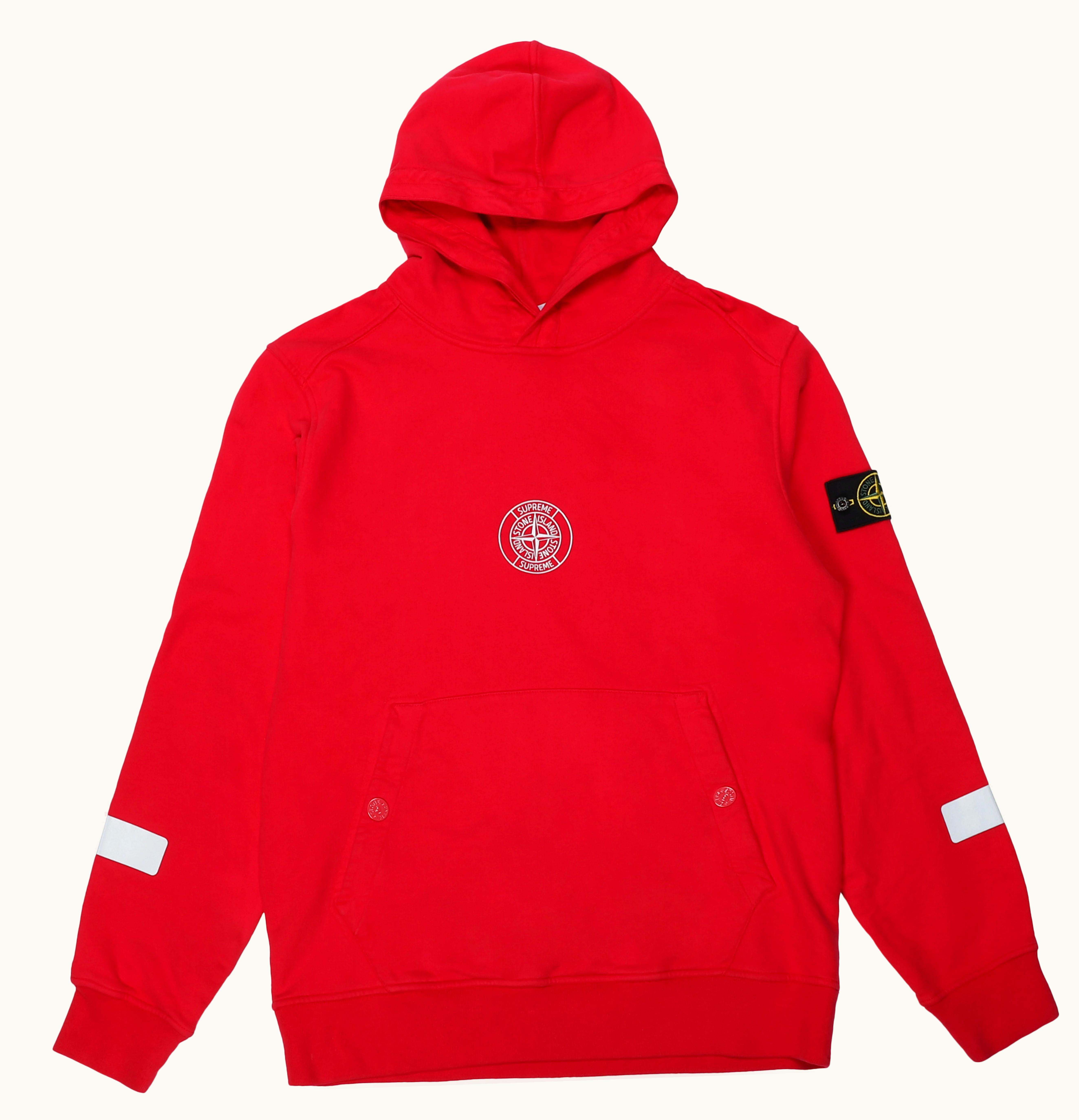 Supreme Supreme Stone Island Hooded Sweatshirt Magenta