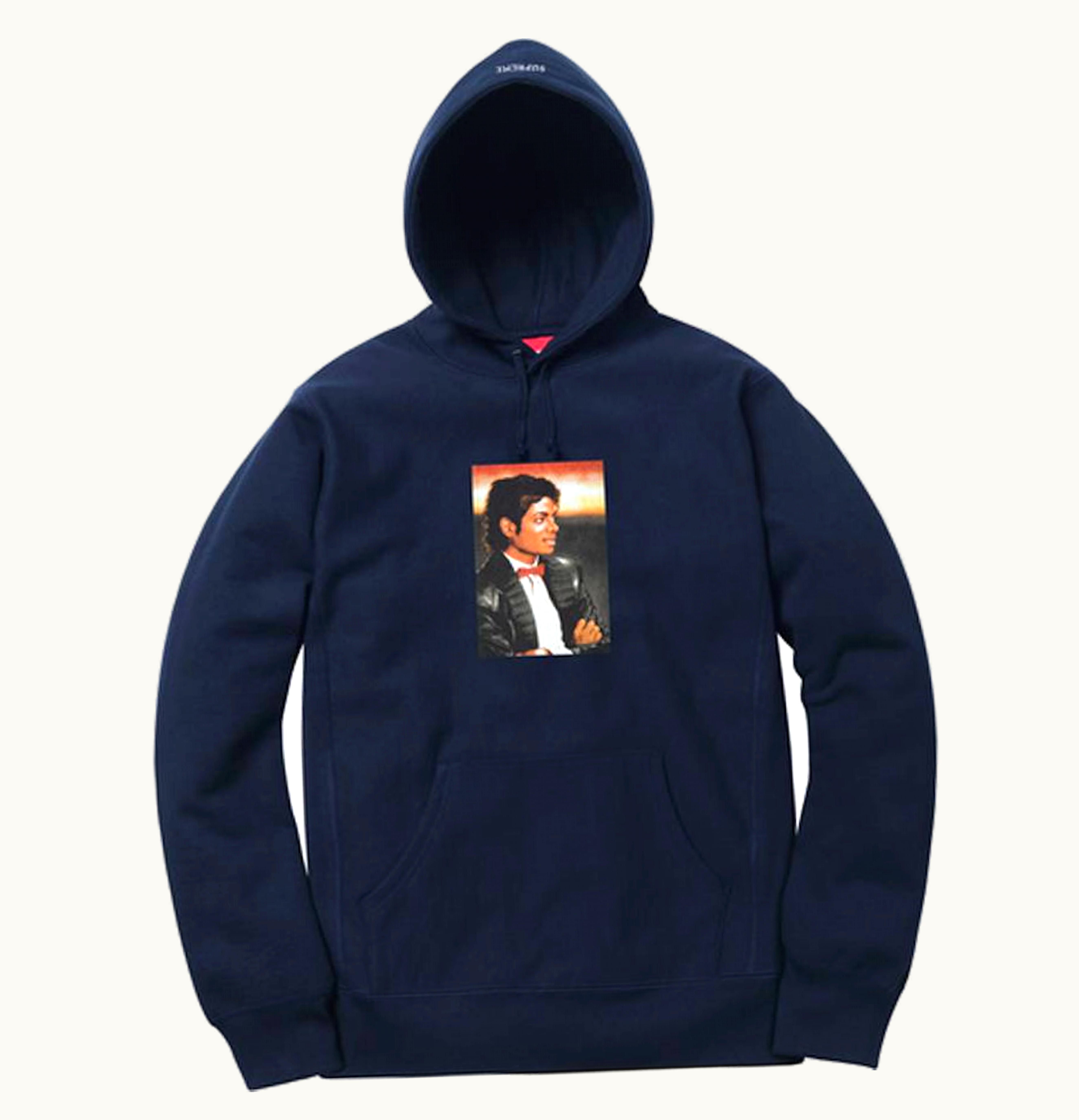 Supreme Supreme Michael Jackson Hooded Sweatshirt Navy