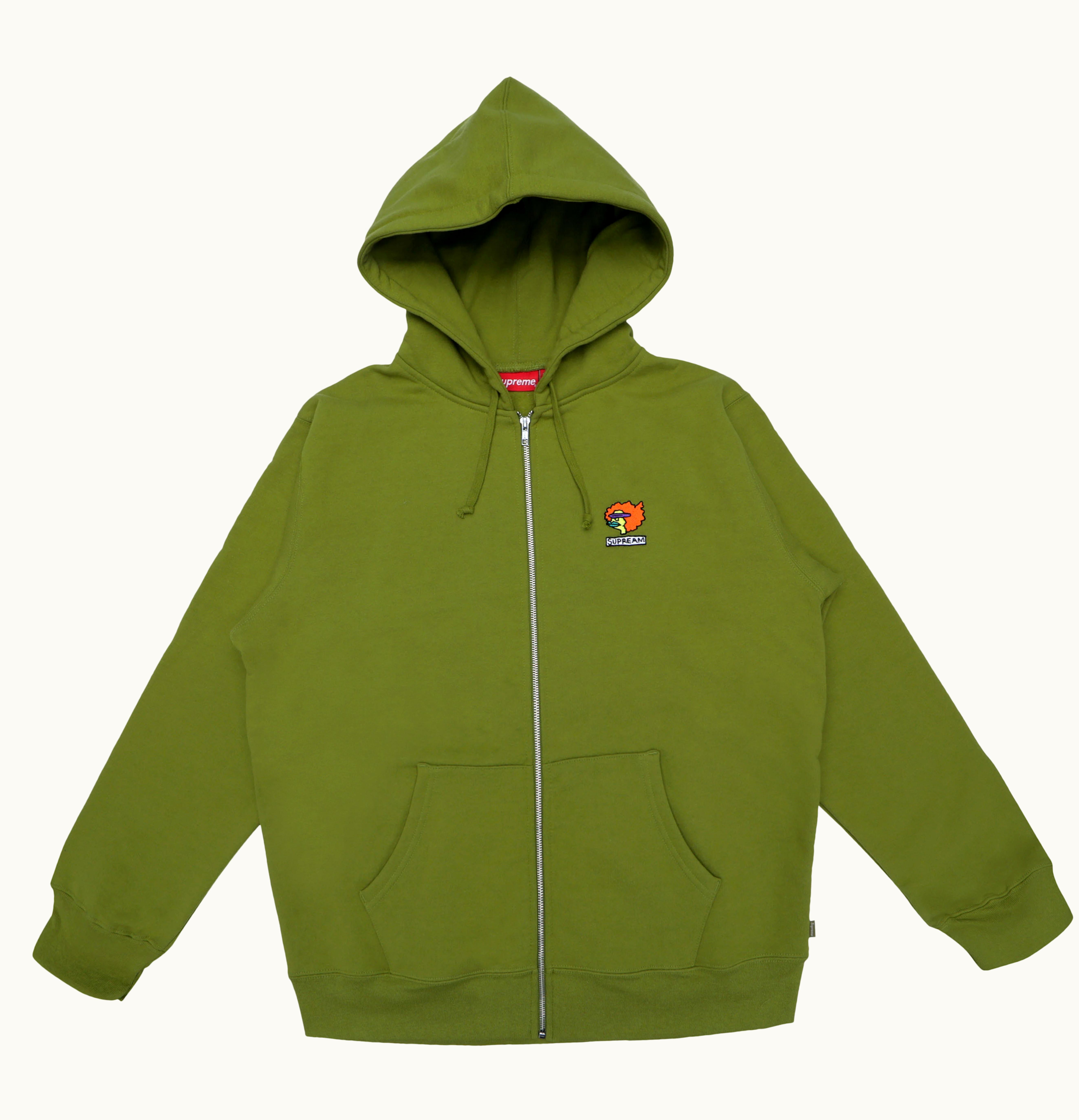 Supreme Supreme Gonz Ramm Zip Up Sweatshirt Moss Green
