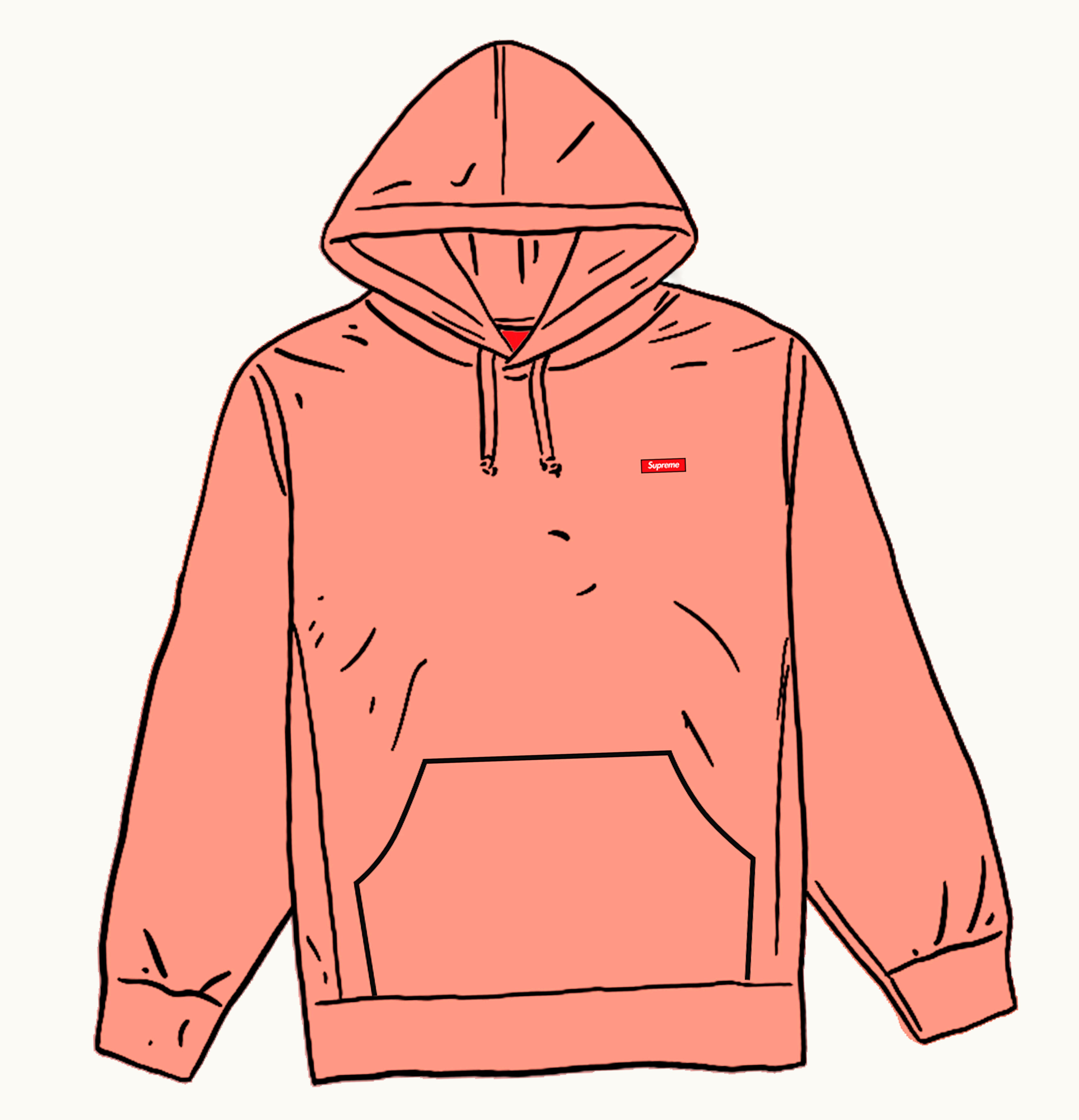 Supreme Supreme Small Box Hooded Sweatshirt Dusty Coral