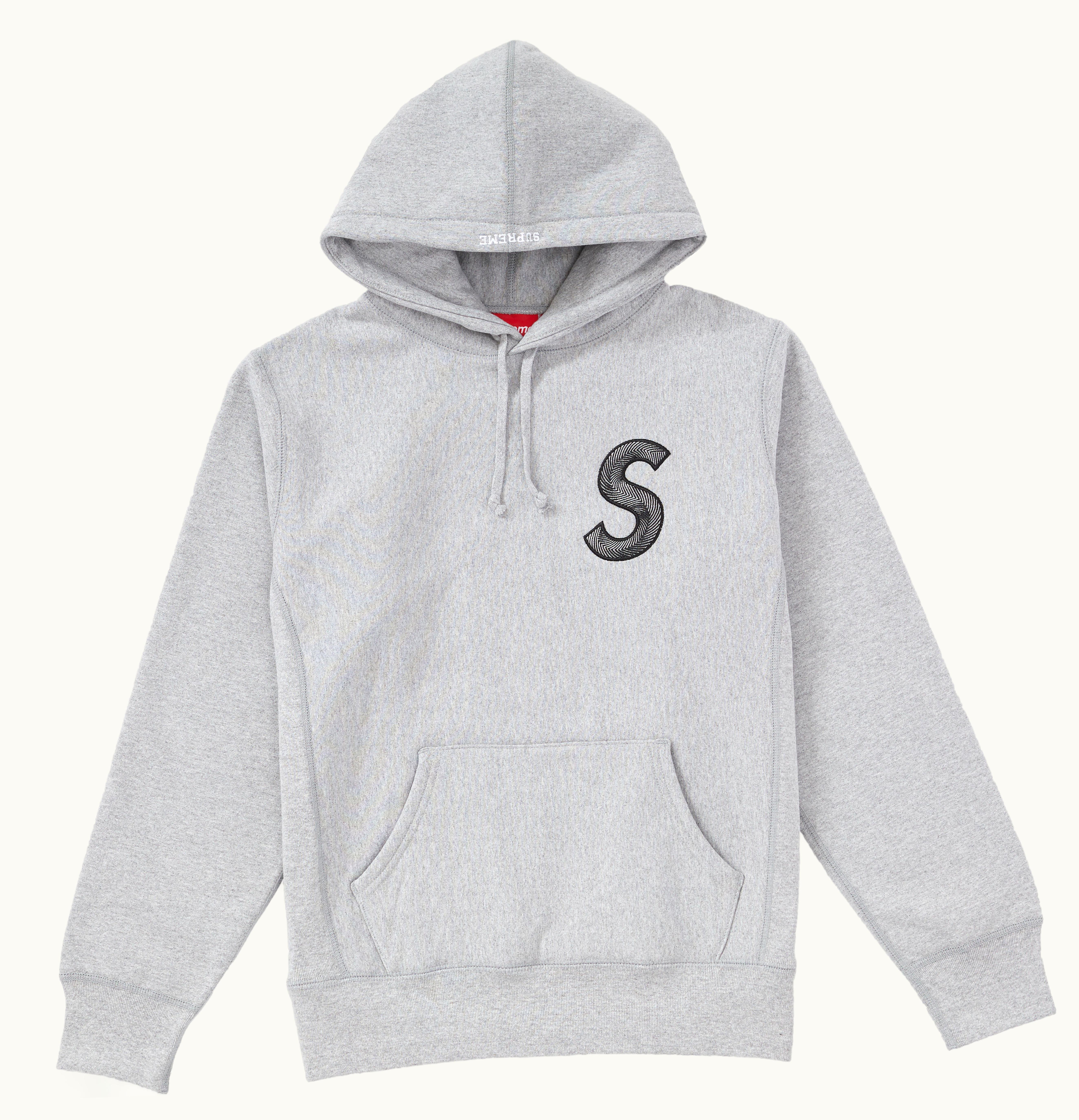 Supreme Supreme S Logo Hooded Sweatshirt FW18 Heather Grey
