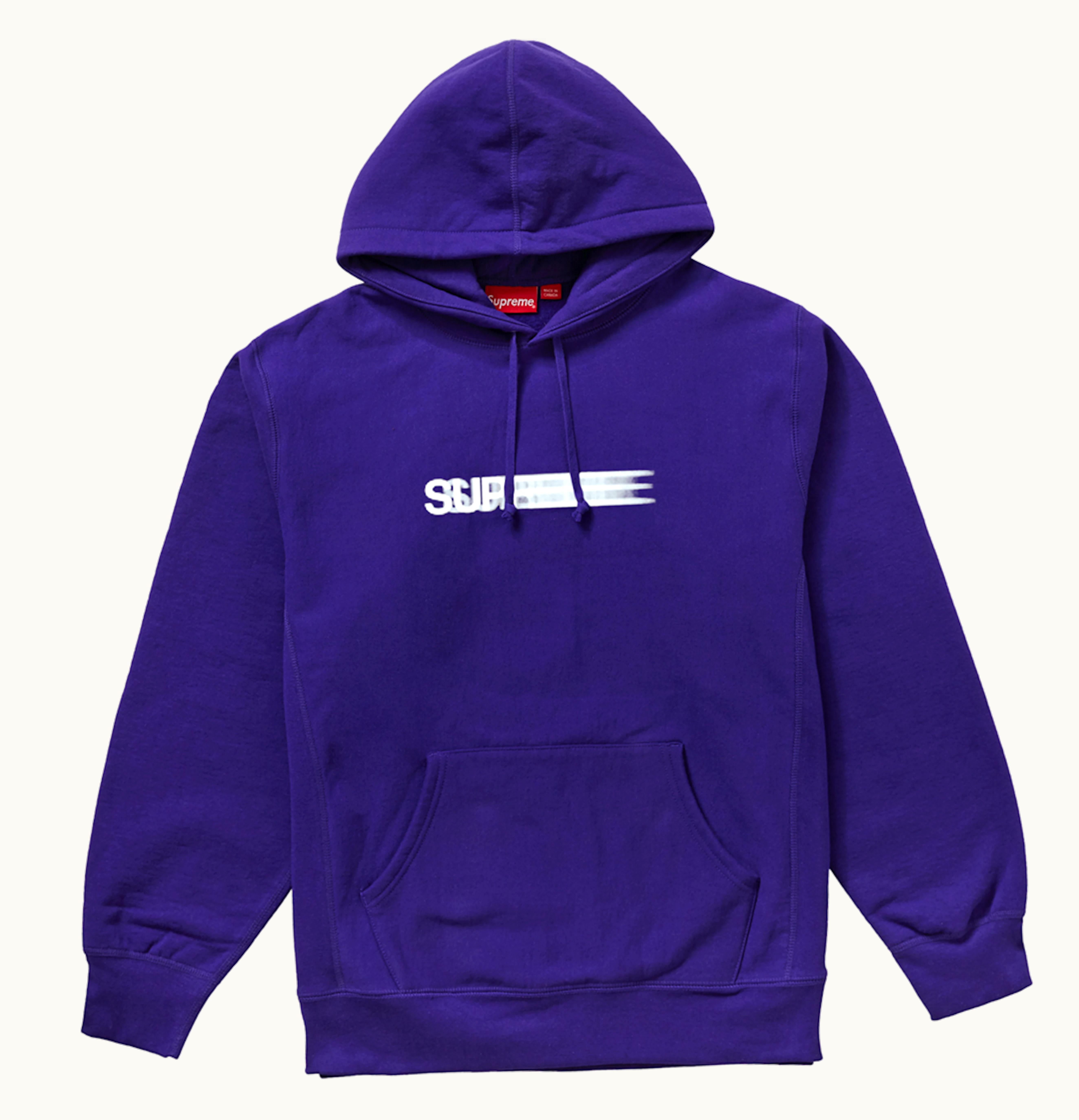Supreme Supreme Motion Logo Hooded Sweatshirt Purple
