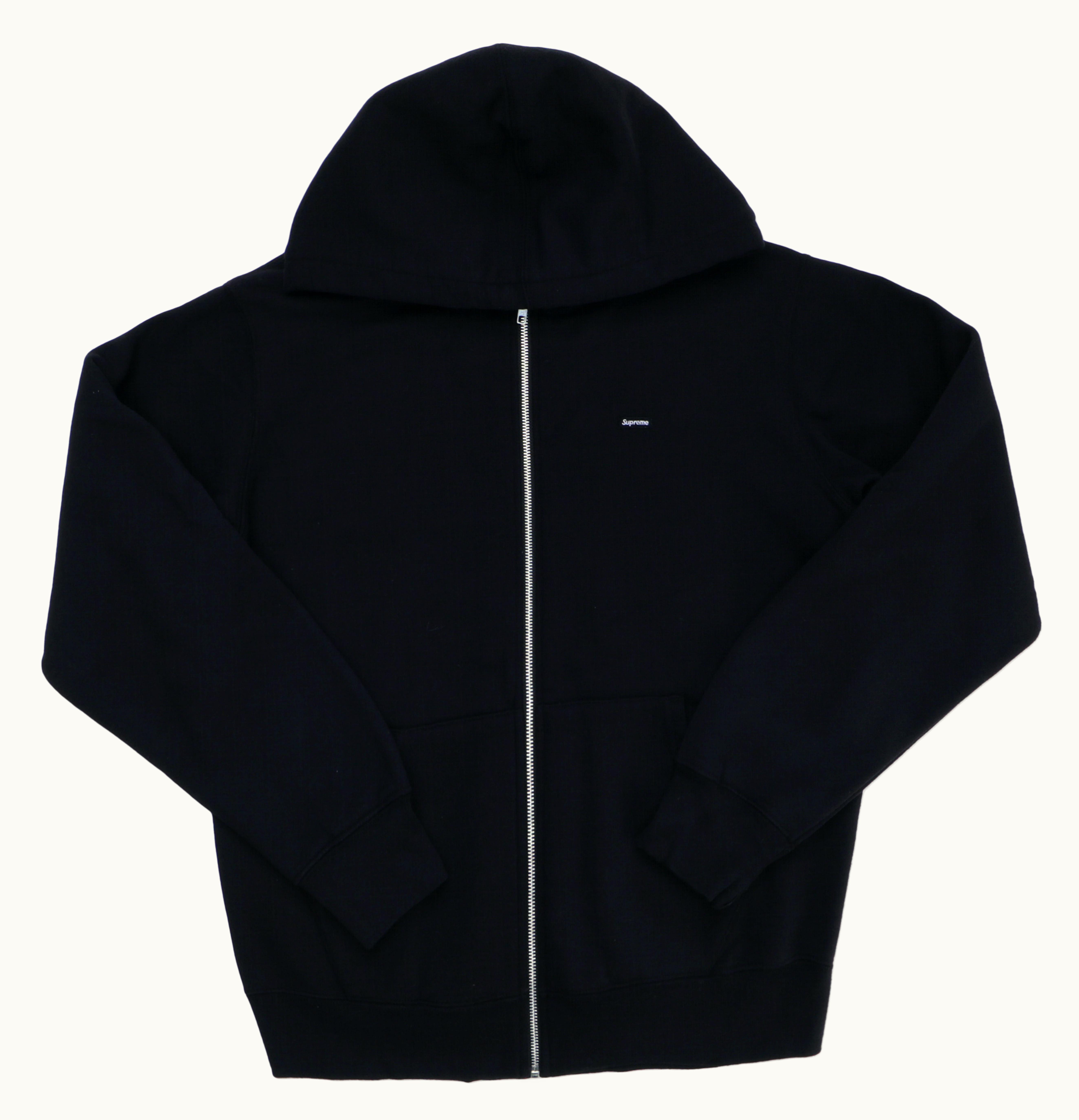 Supreme Supreme Contrast Zip Up Hooded Sweatshirt Black