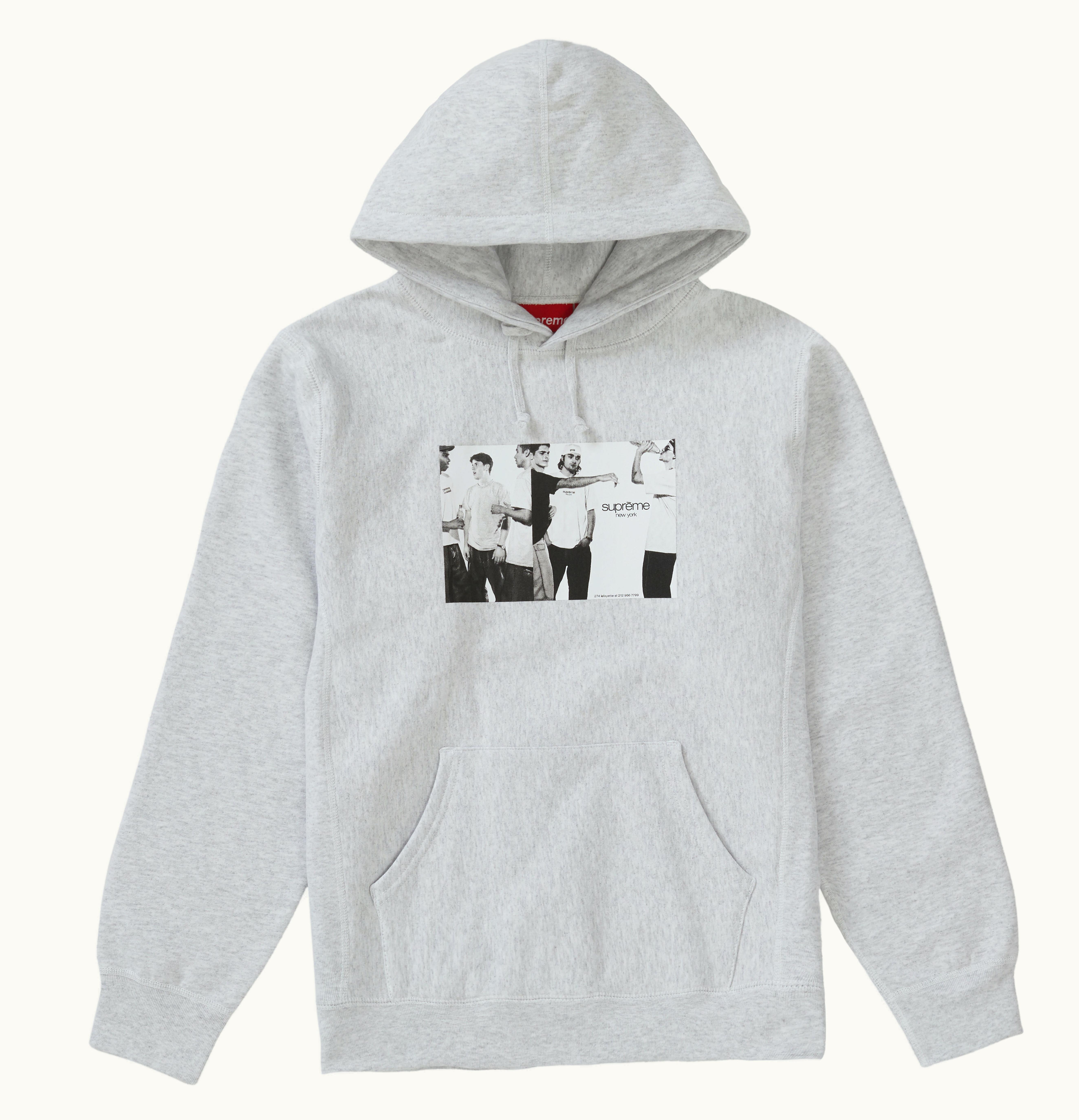 Supreme Supreme Classic Ad Hooded Sweatshirt Ash Grey
