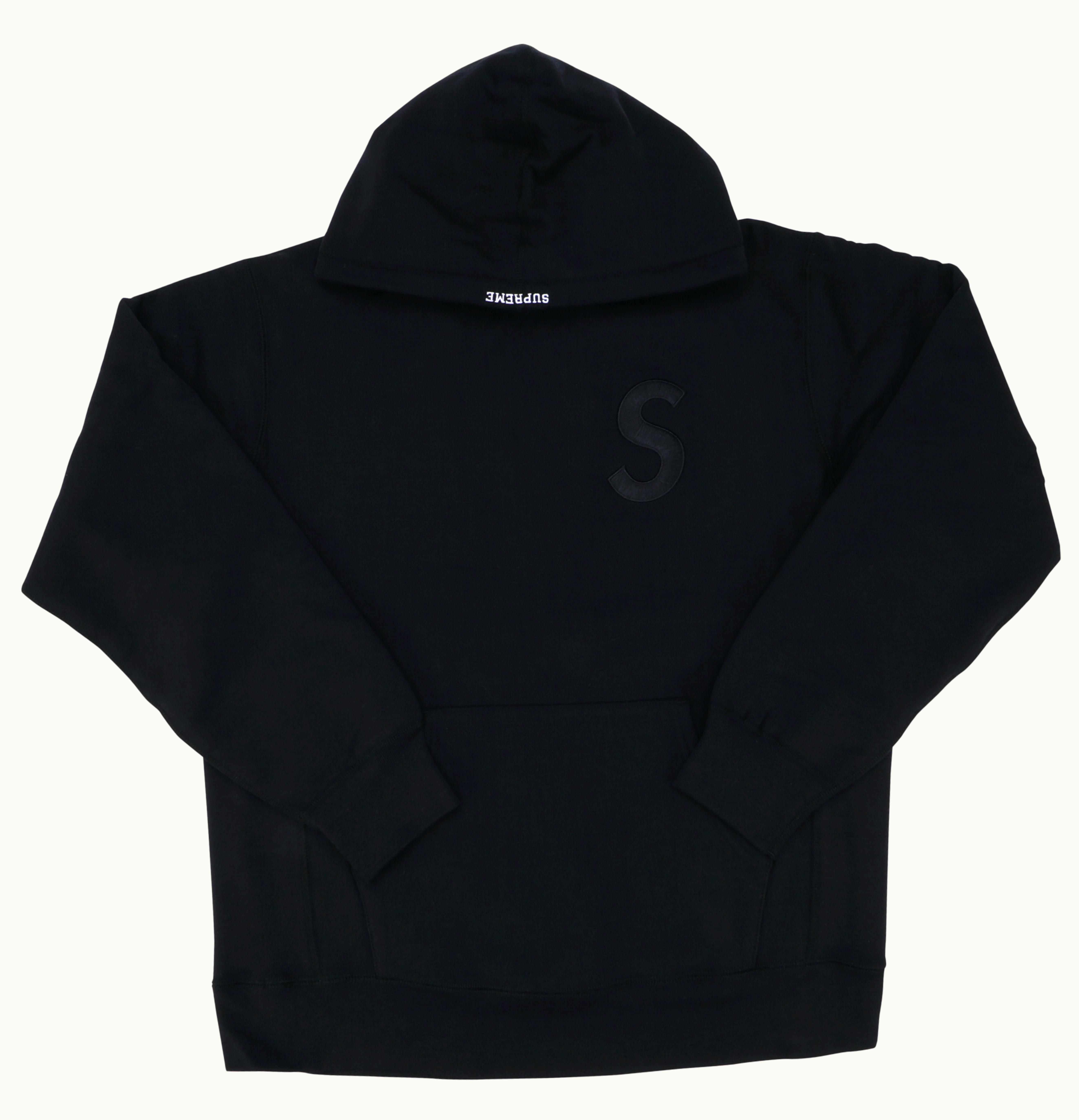 Supreme Supreme Tonal S Logo Hoodie Black