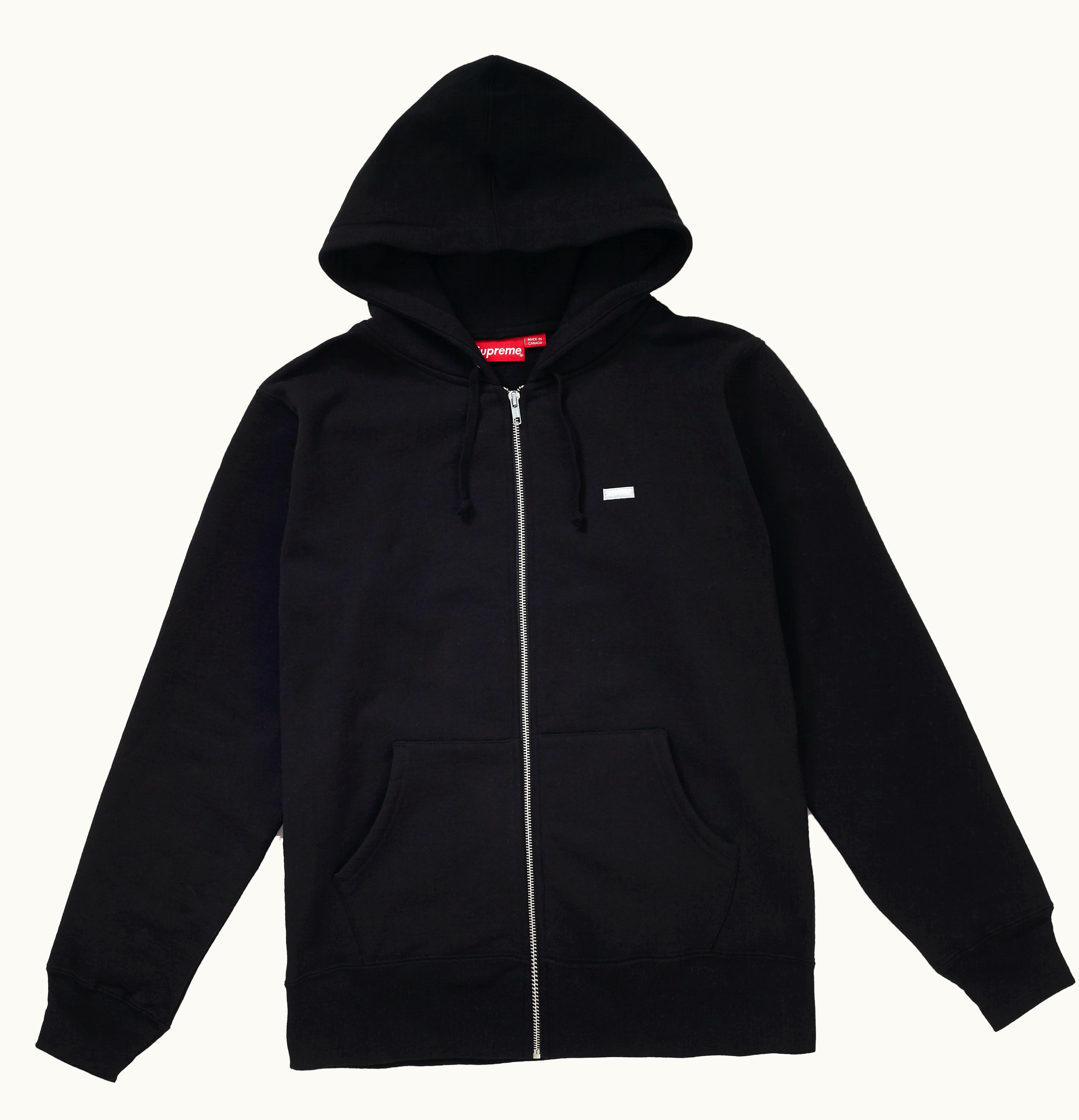 Supreme Supreme Reflective Small Box Zip Up Sweatshirt Black
