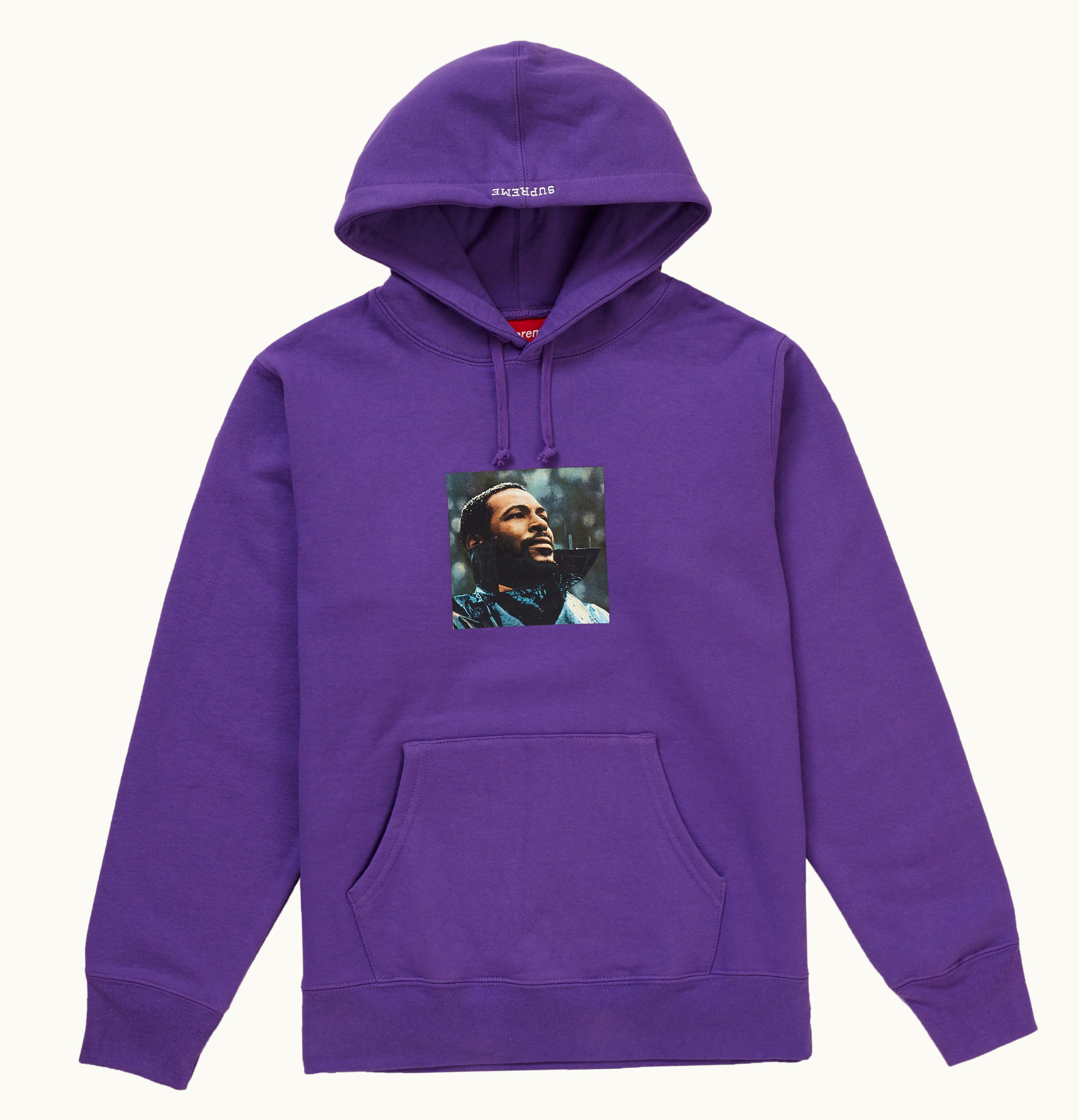 Supreme Supreme Marvin Gaye Hooded Sweatshirt Violet